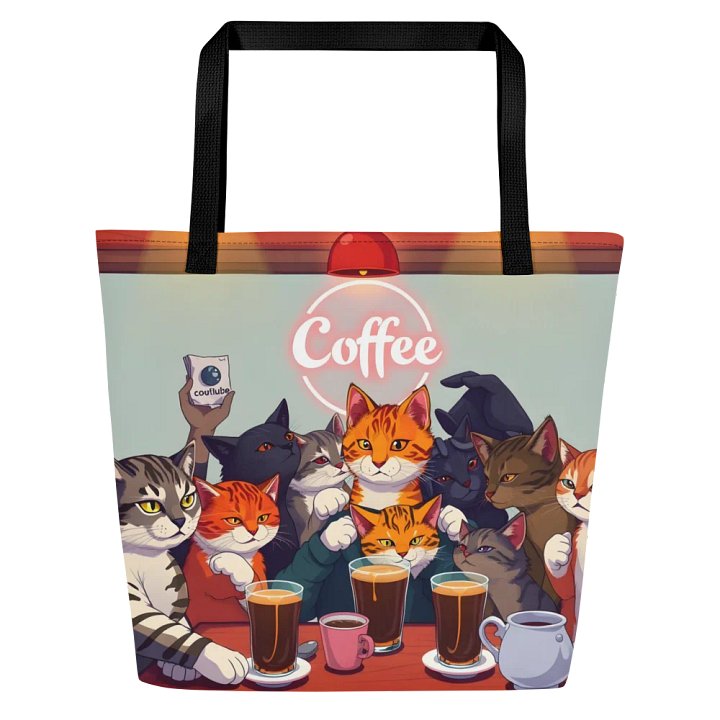 Large Tote Bag w/ Pocket-The Serious Bean Society product image (1)