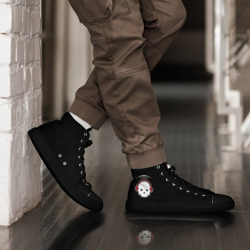 Skull Logo High Top Canvas Shoes product image (2)