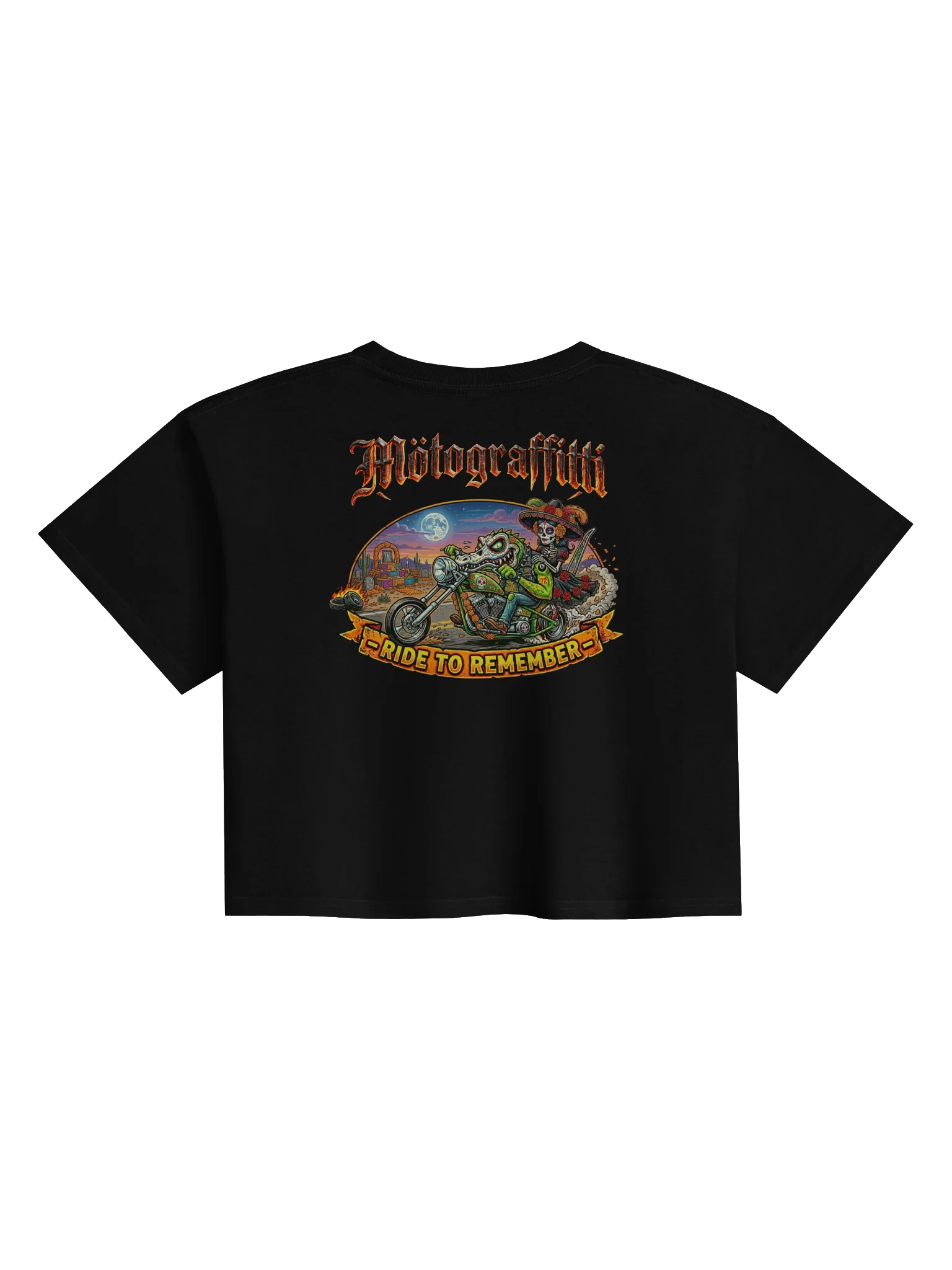 MötoGraffitti "A Ride to Remember" Crop Top product image (2)