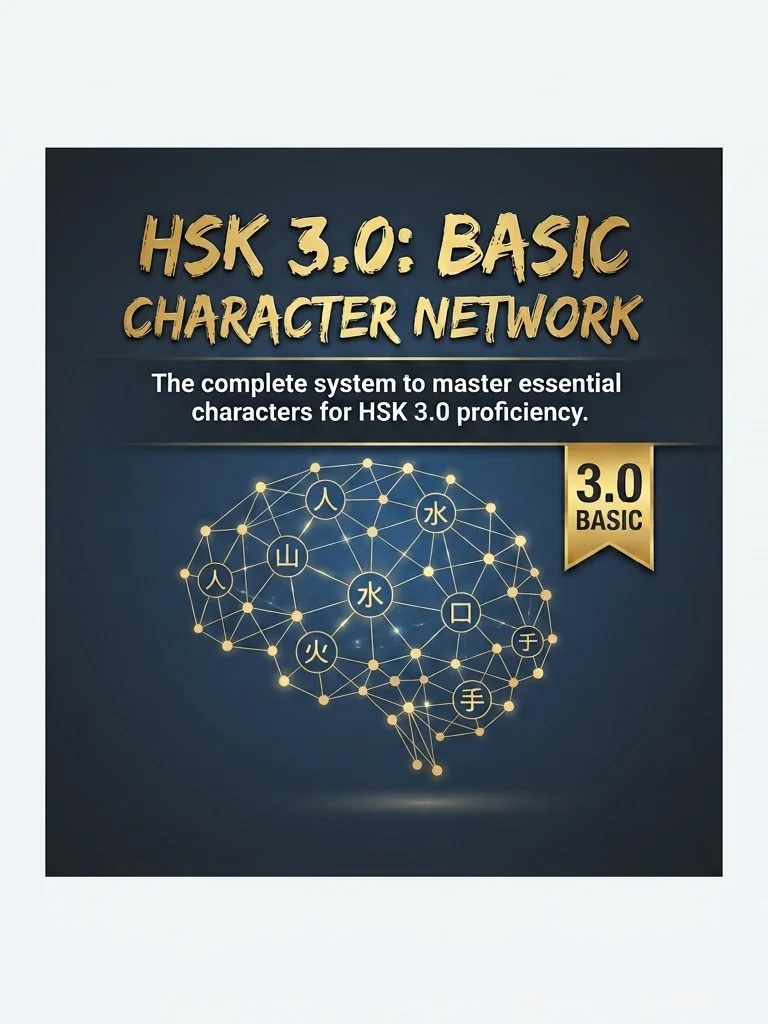 HSK 3.0 Basic Character Network ：240 Pages (PDF) product image (1)