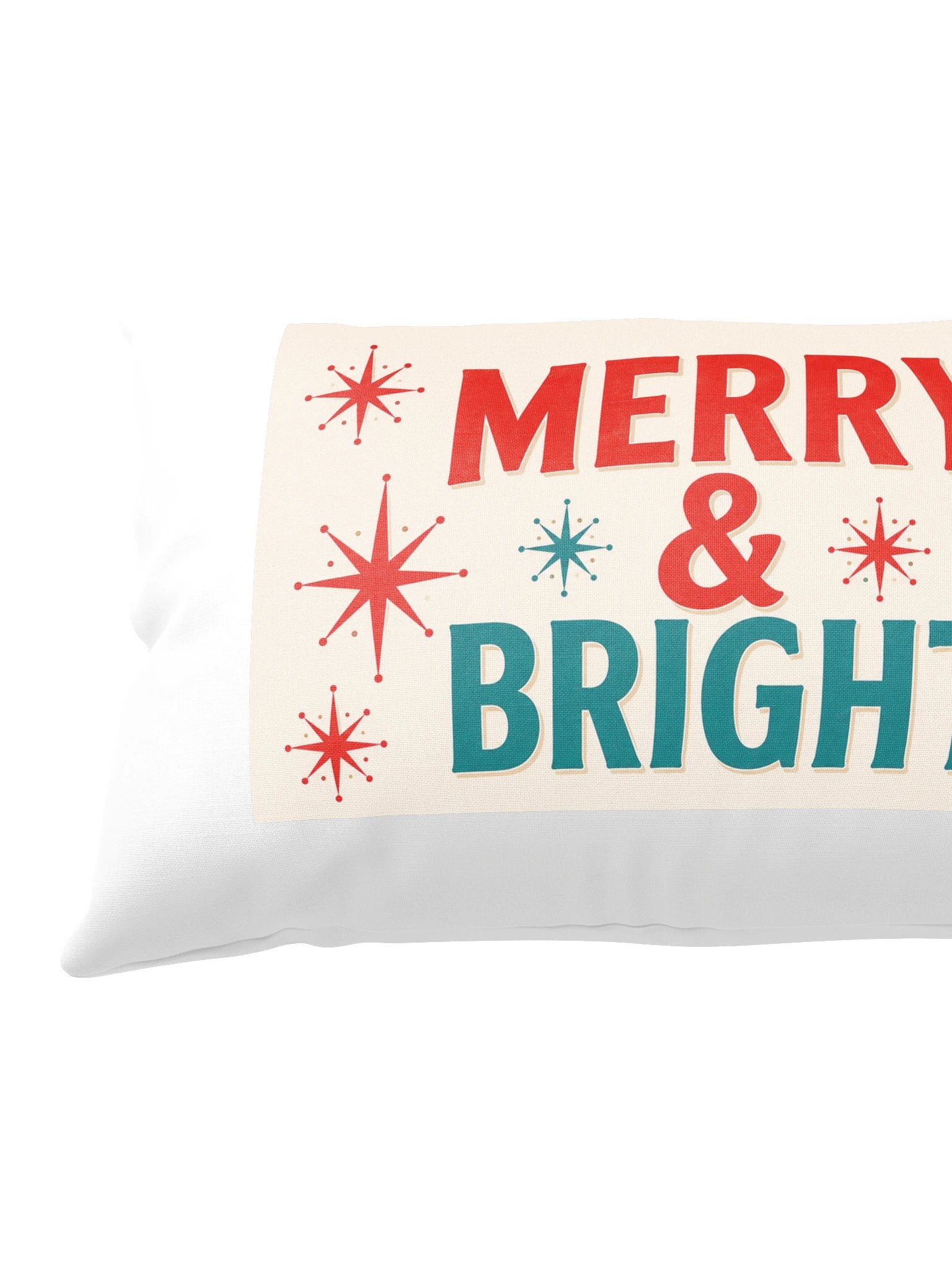Merry & Bright Retro Christmas Lumbar Pillow product image (3)