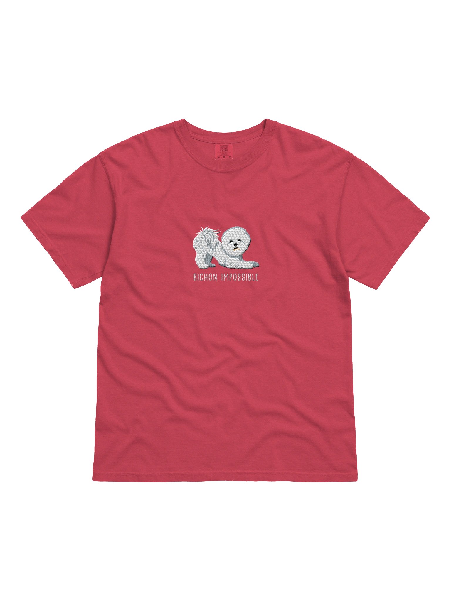 Bichon Impossible T-Shirt(Embroidered) of a Bichon Frise product image (4)