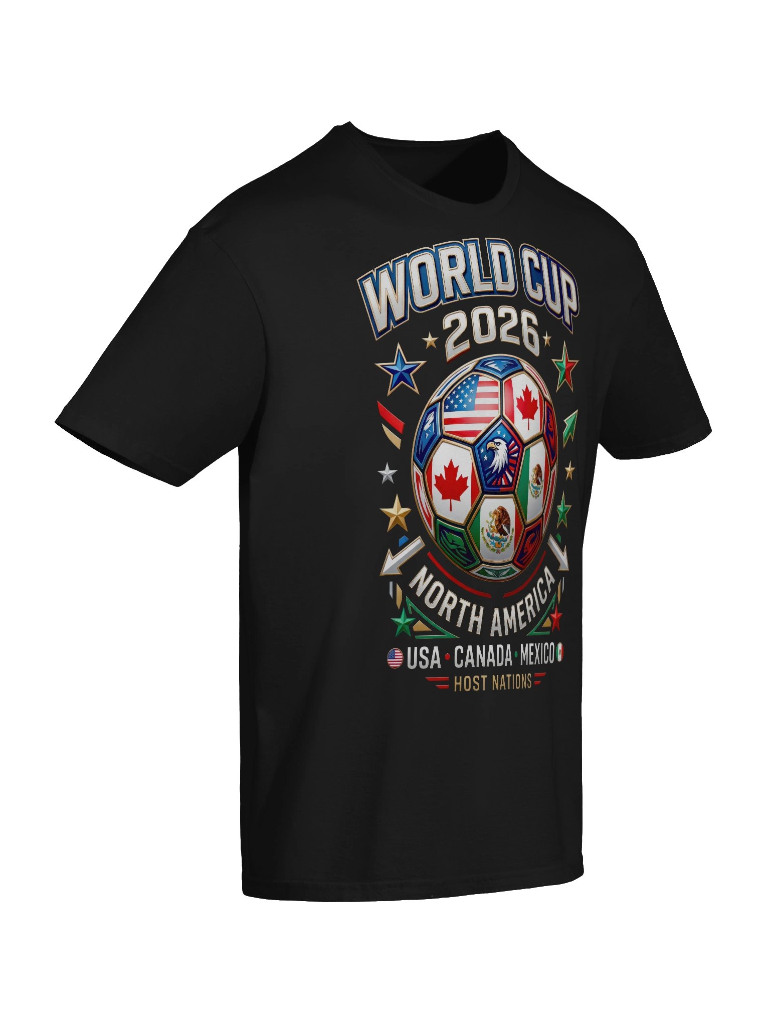 World Cup 2026 Host Nations Graphic Tee product image (3)
