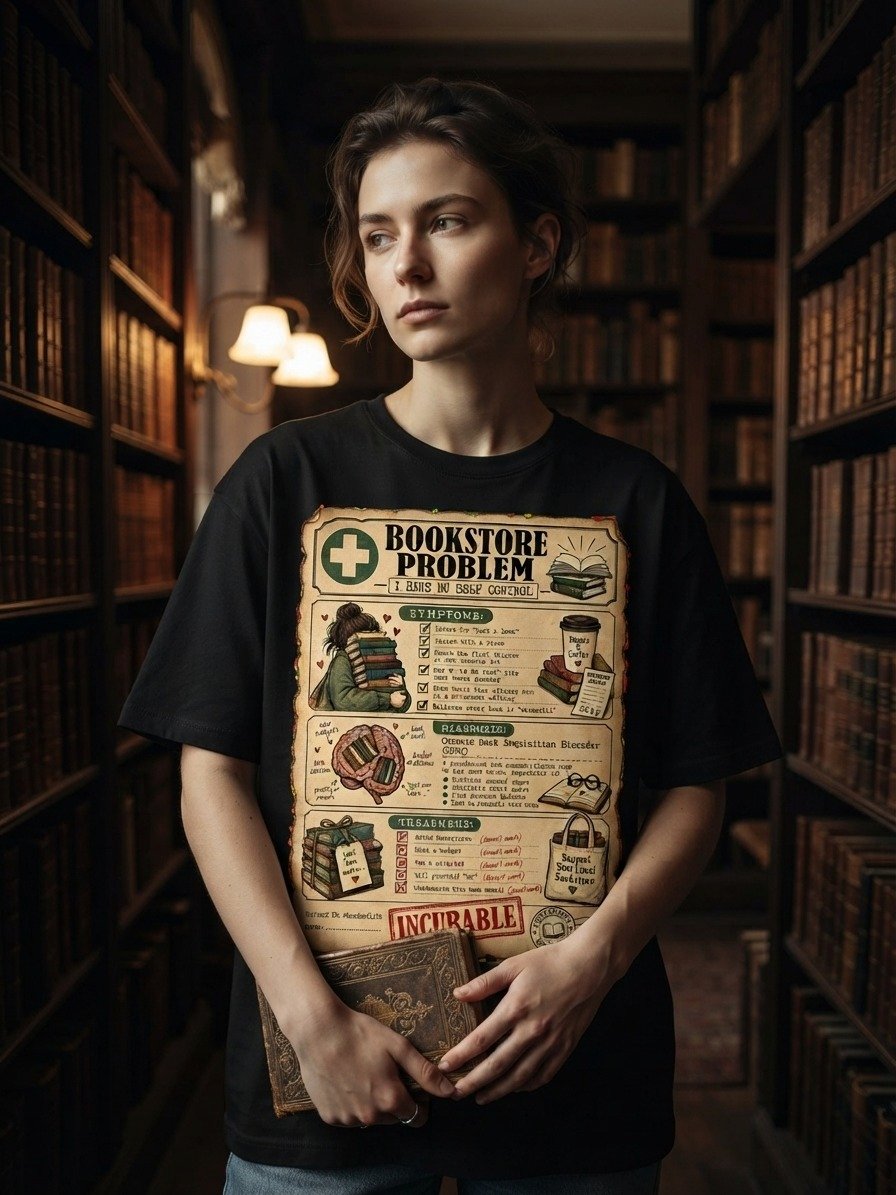 Chronic Book Acquisition Disorder Reader Tee product image (7)
