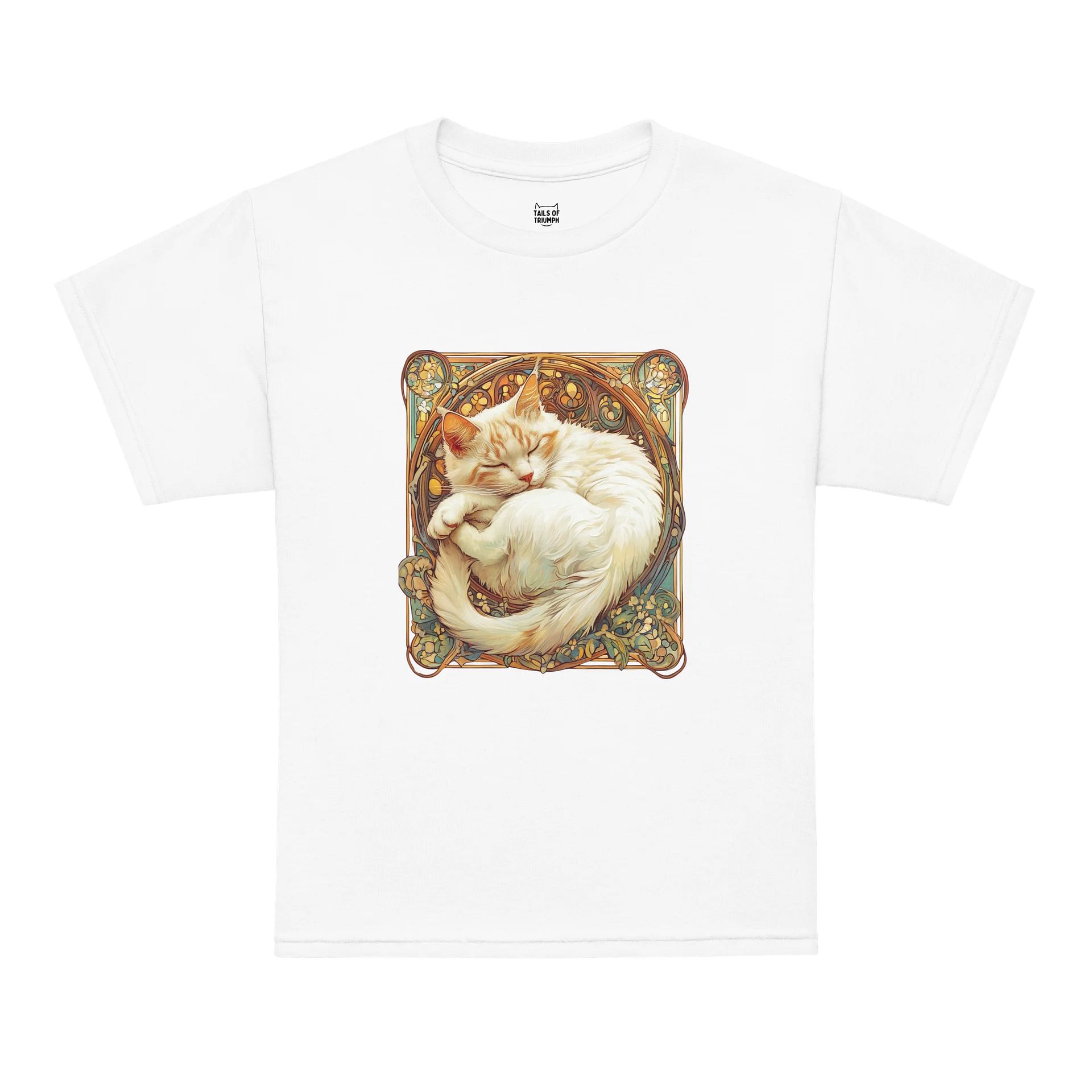 Art Nouveau Cat Dreams Youth Tee product image (63)