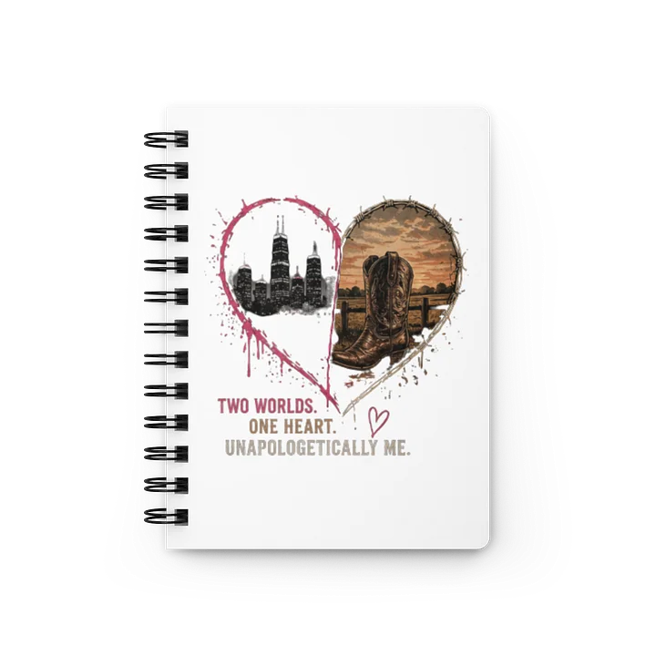 Two Worlds, One Heart Spiral Journal product image (1)