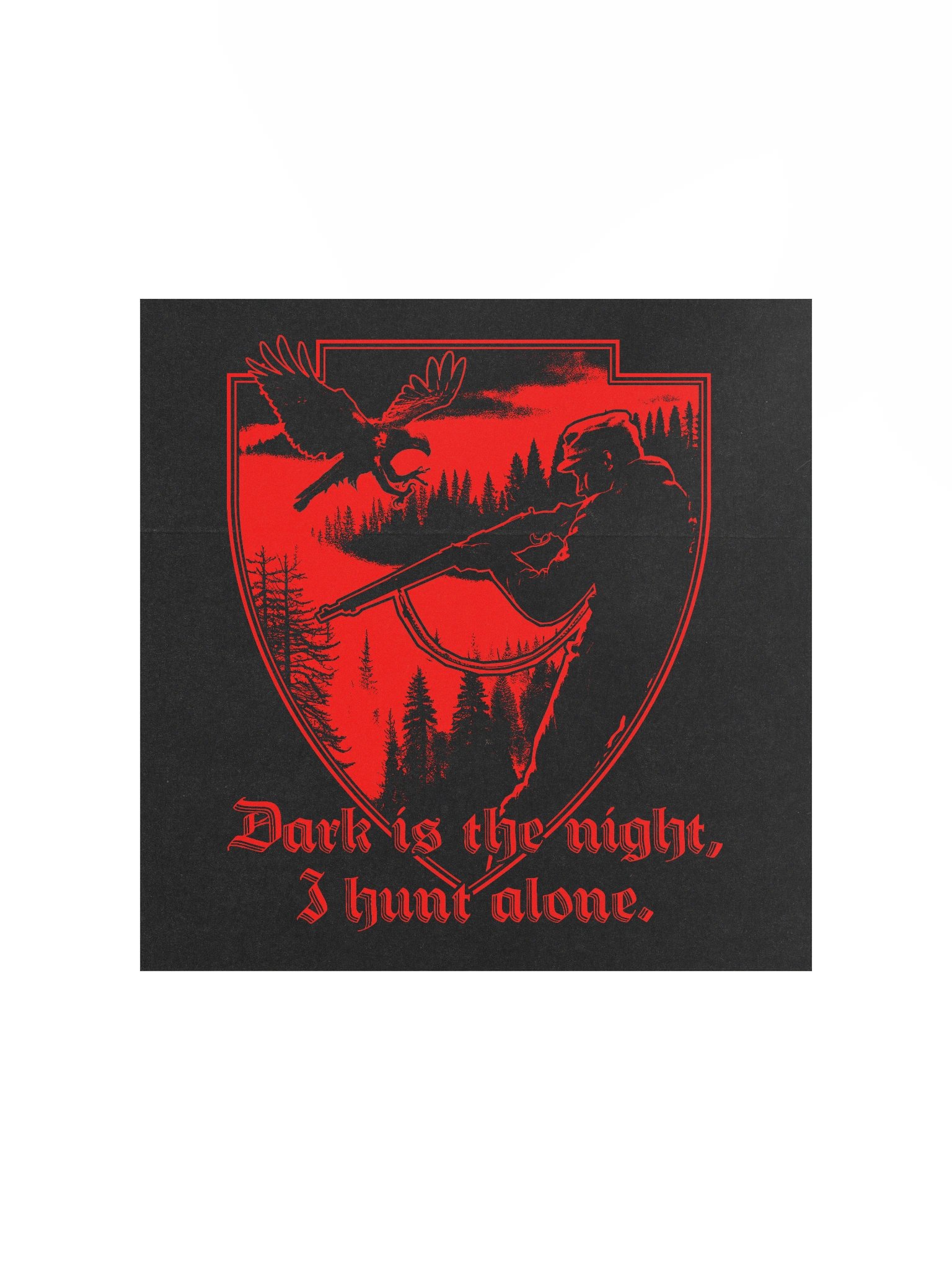 "I HUNT ALONE" POSTER RED product image (3)