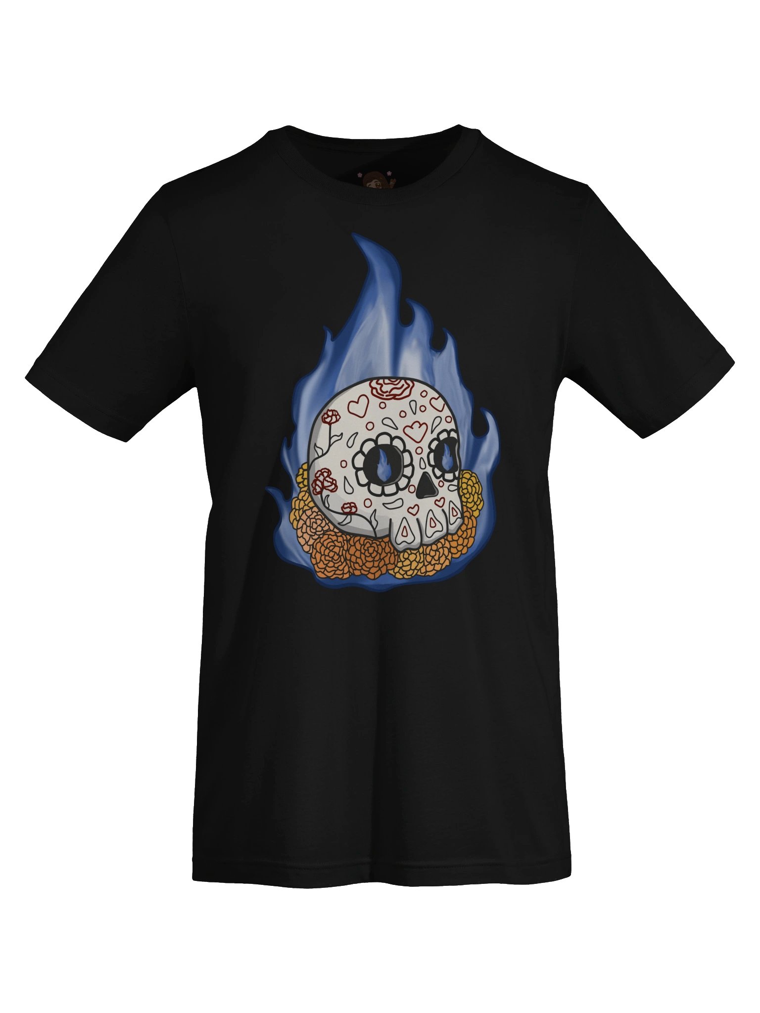 Flaming Sugar Skull Tee product image (9)