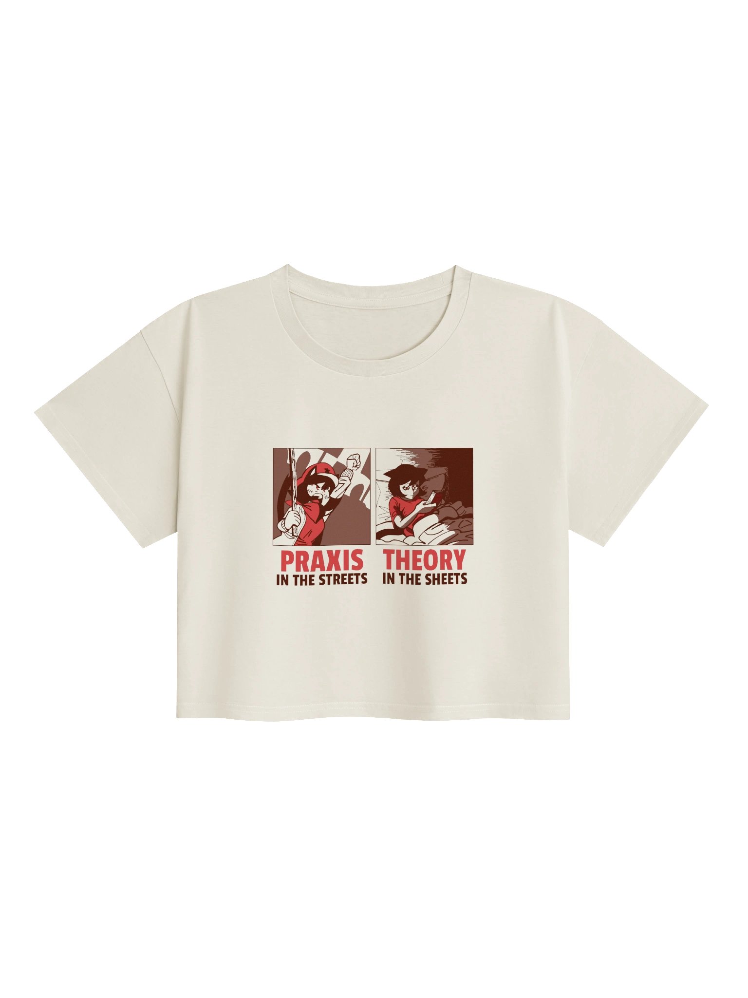 Alunya — “Praxis In The Streets, Theory In The Sheets” Crop-Top product image (1)