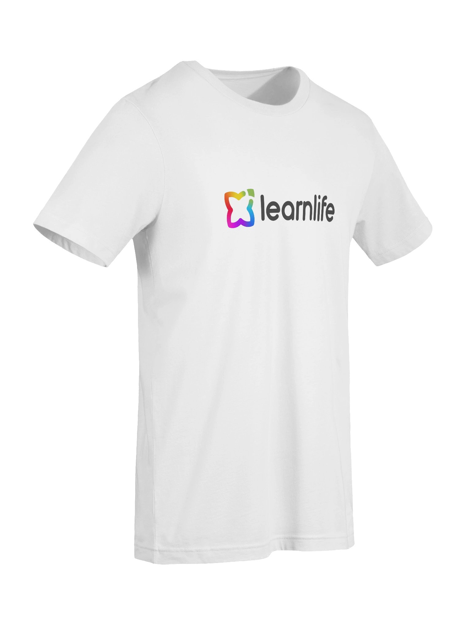 Adult/Teen Tee - Cotton - Horizontal Logo - Rainbow & Charcoal product image (7)