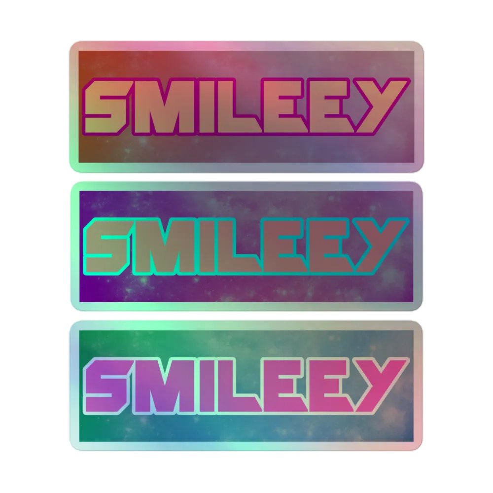 Smileey Galaxy Holographic Stickers product image (1)