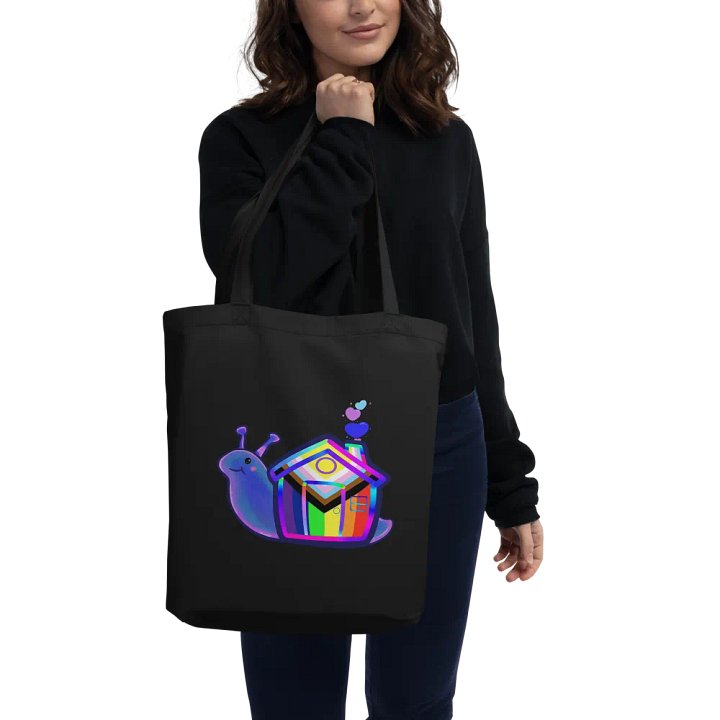 Cute LGBTQIA+ Snail Tote Bag product image (2)