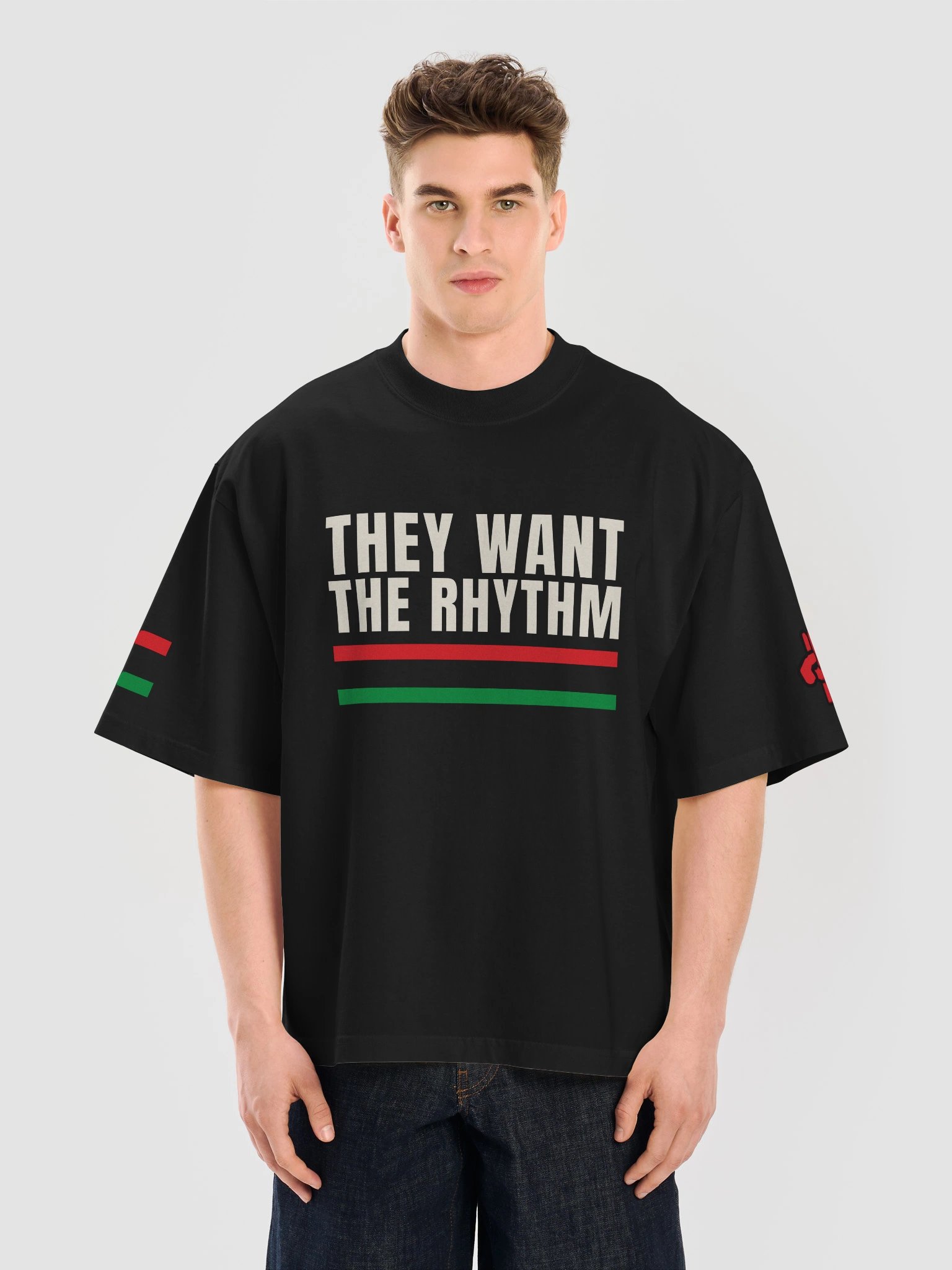 RHYTHM & BLUES — They Want The Rhythm · Tee · Black product image (5)