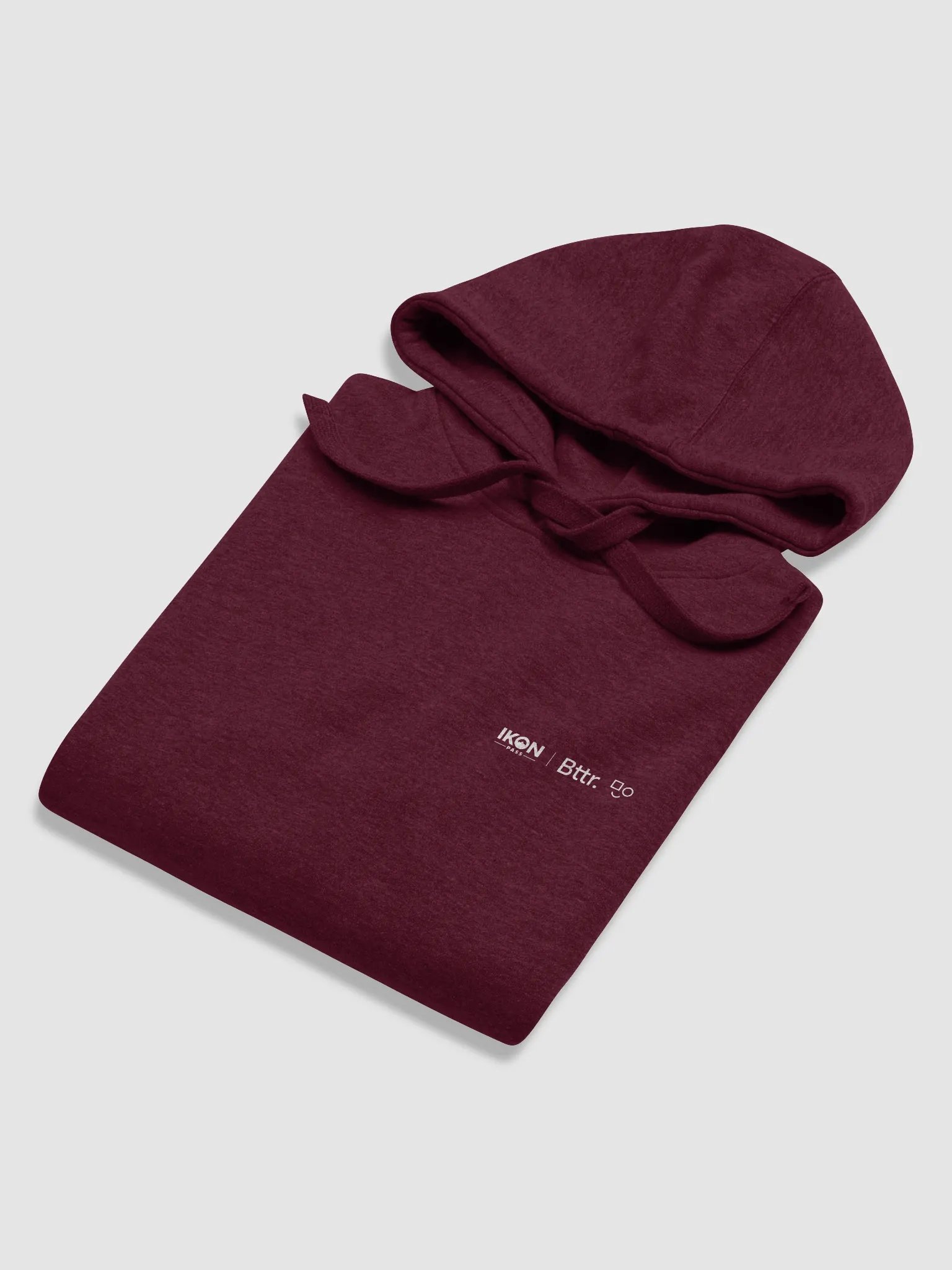 Ikon x Bttr Hoodie Maroon product image (6)