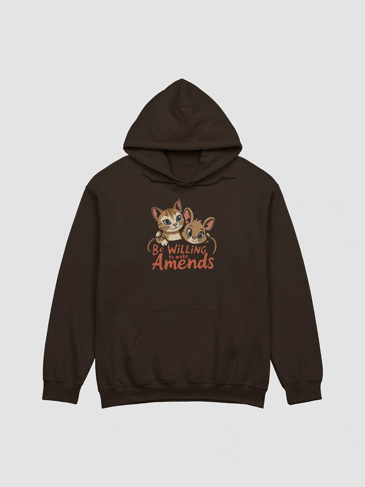 Be Willing to Make Amends AA Recovery & Sobriety Cat Lovers Hoodie product image (1)