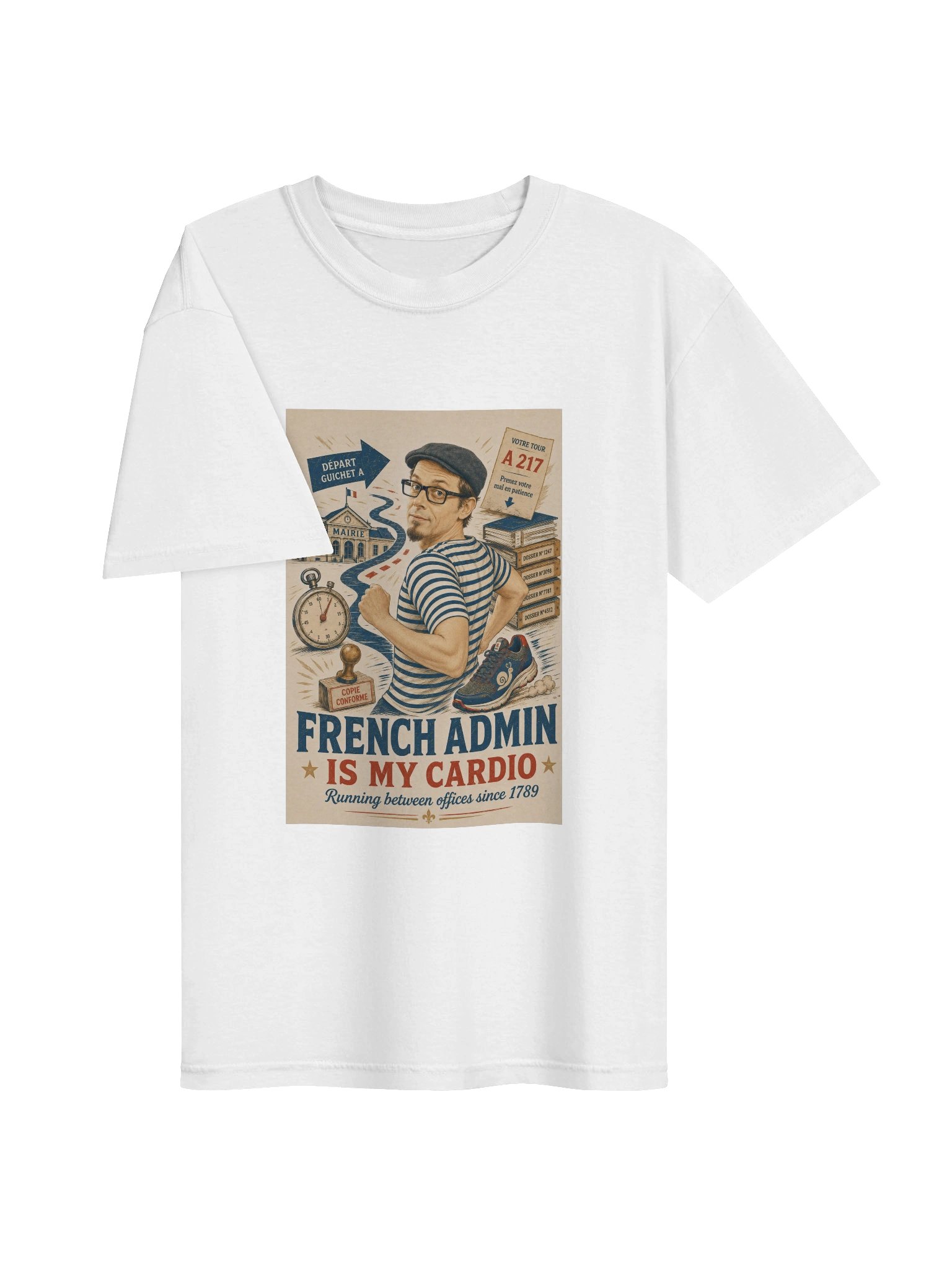 French Admin Is My Cardio Tee product image (3)