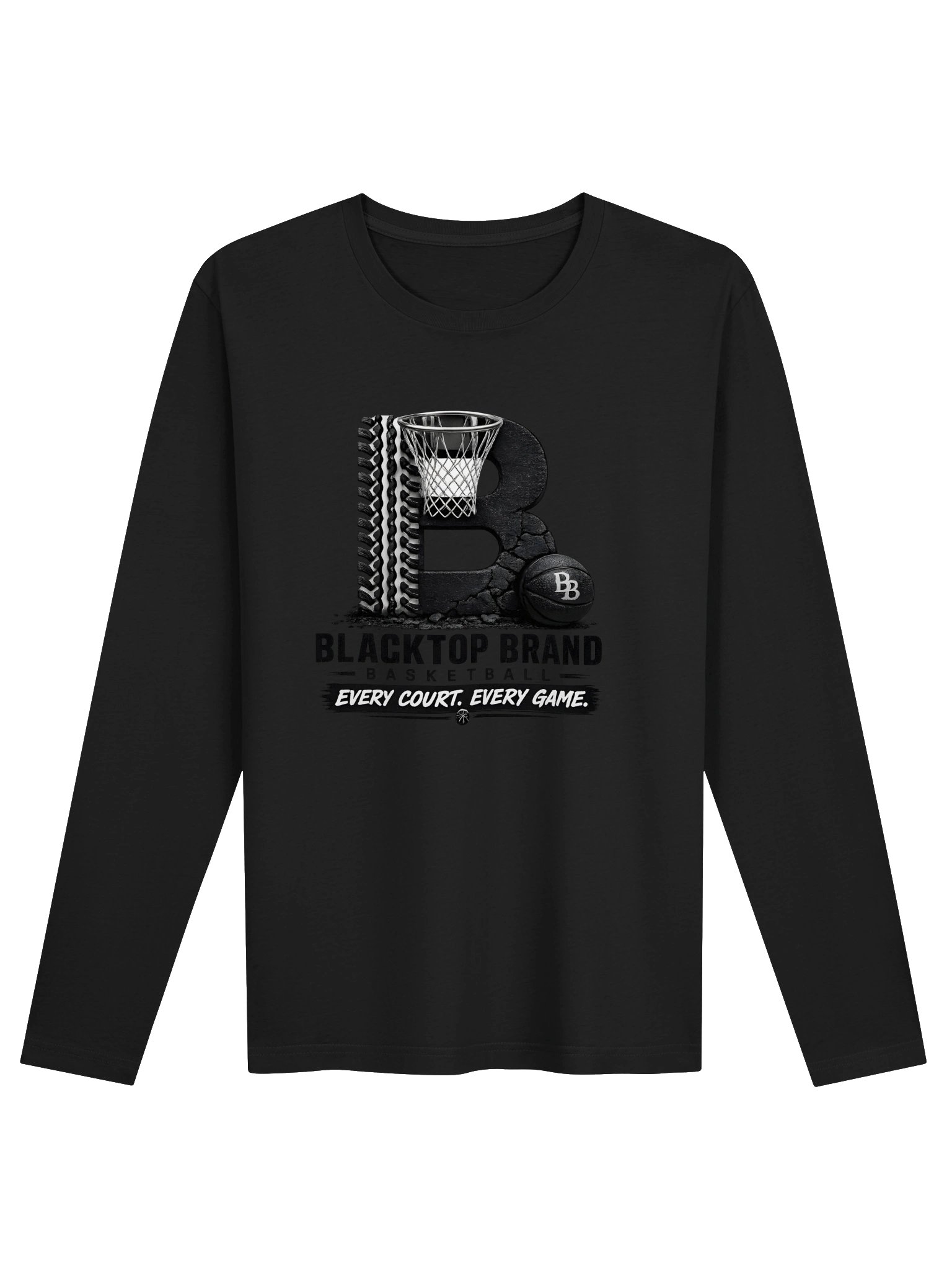 Blacktop Brand Basketball Logo Crew product image (1)