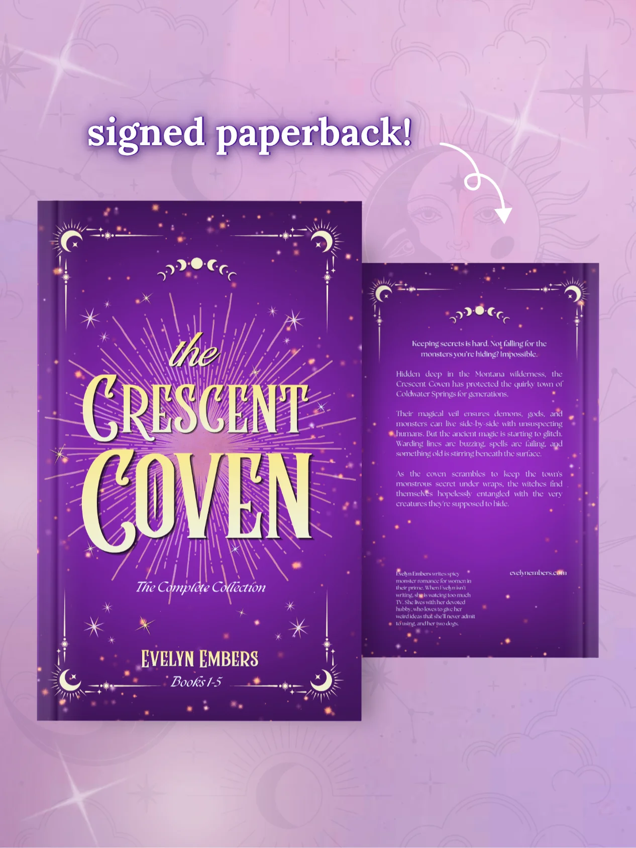 UK/AUS PREORDER Deluxe Signed "The Crescent Coven: The Complete Collection, Books 1-5" Paperback + Bookmark product image (4)