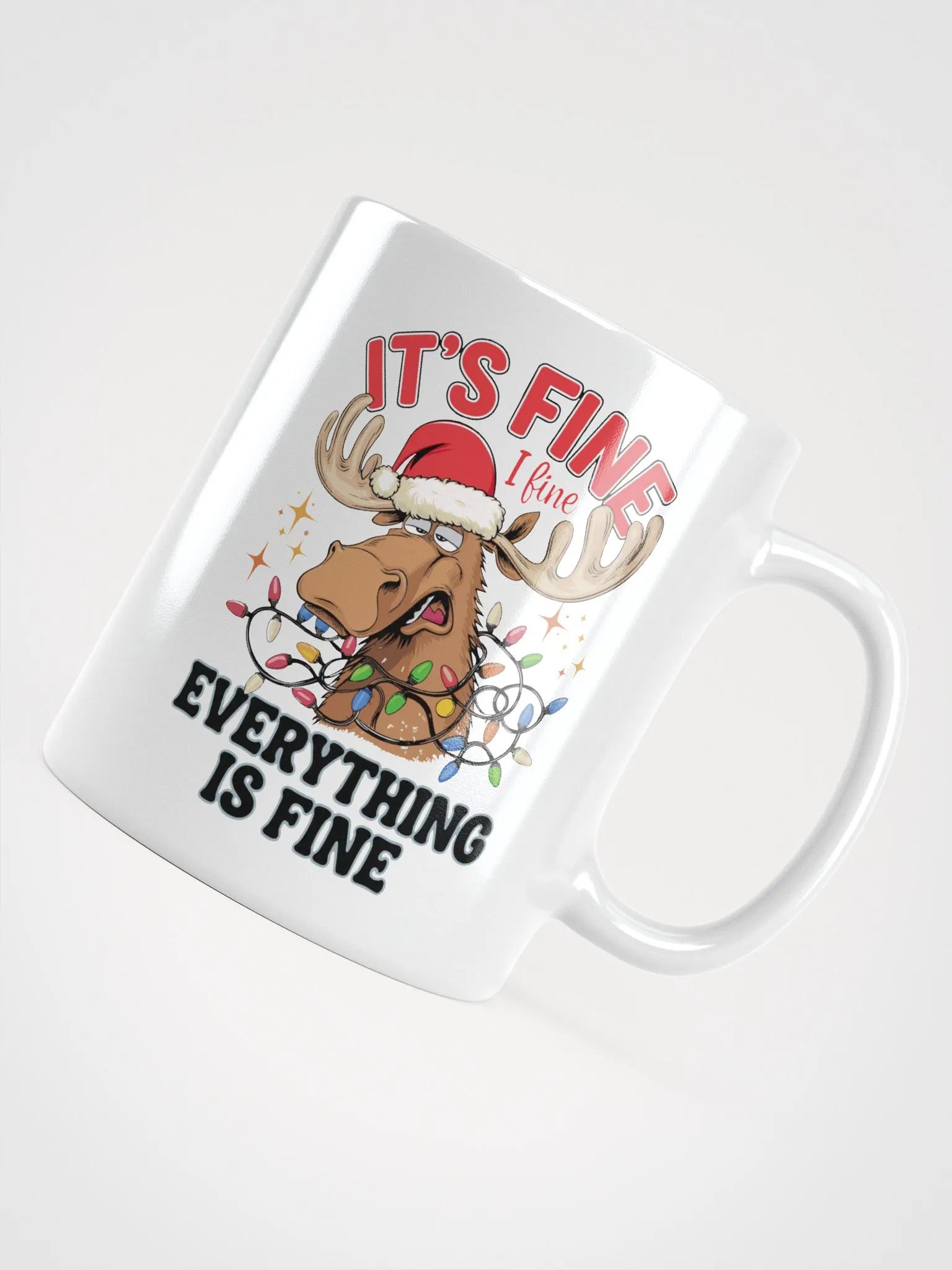 Festive Moose 'It's Fine' Mug product image (3)