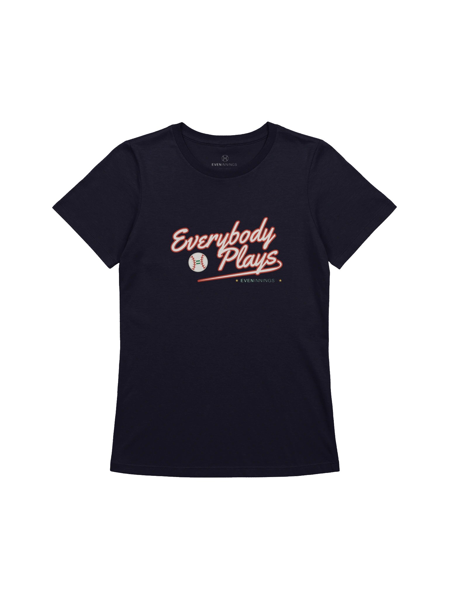 Everybody Plays — Varsity Script Women's Tee product image (2)