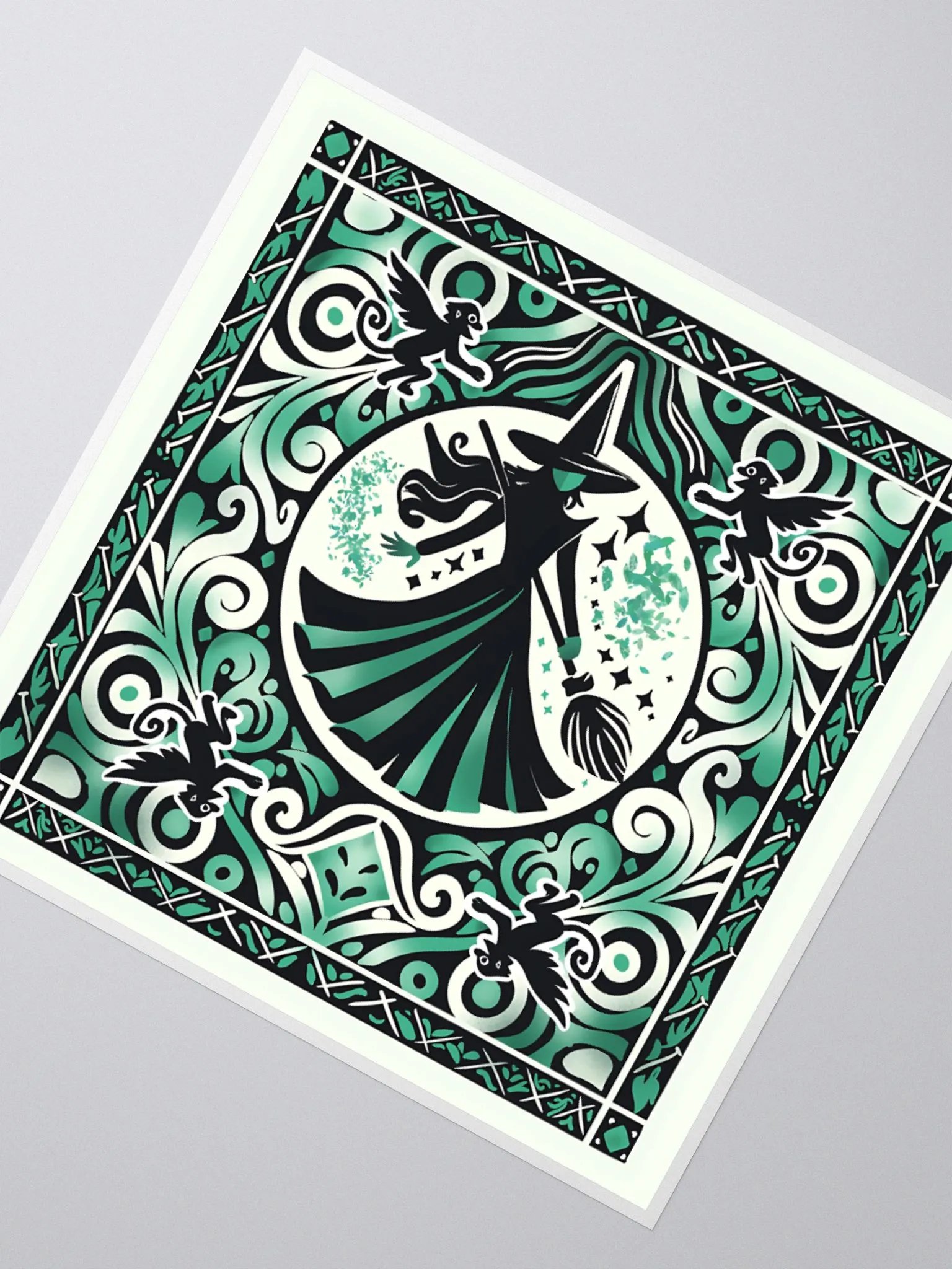 Wicked Spanish Tile Elphaba Stickers – Kiss-Cut Vinyl Broadway Decals product image (4)