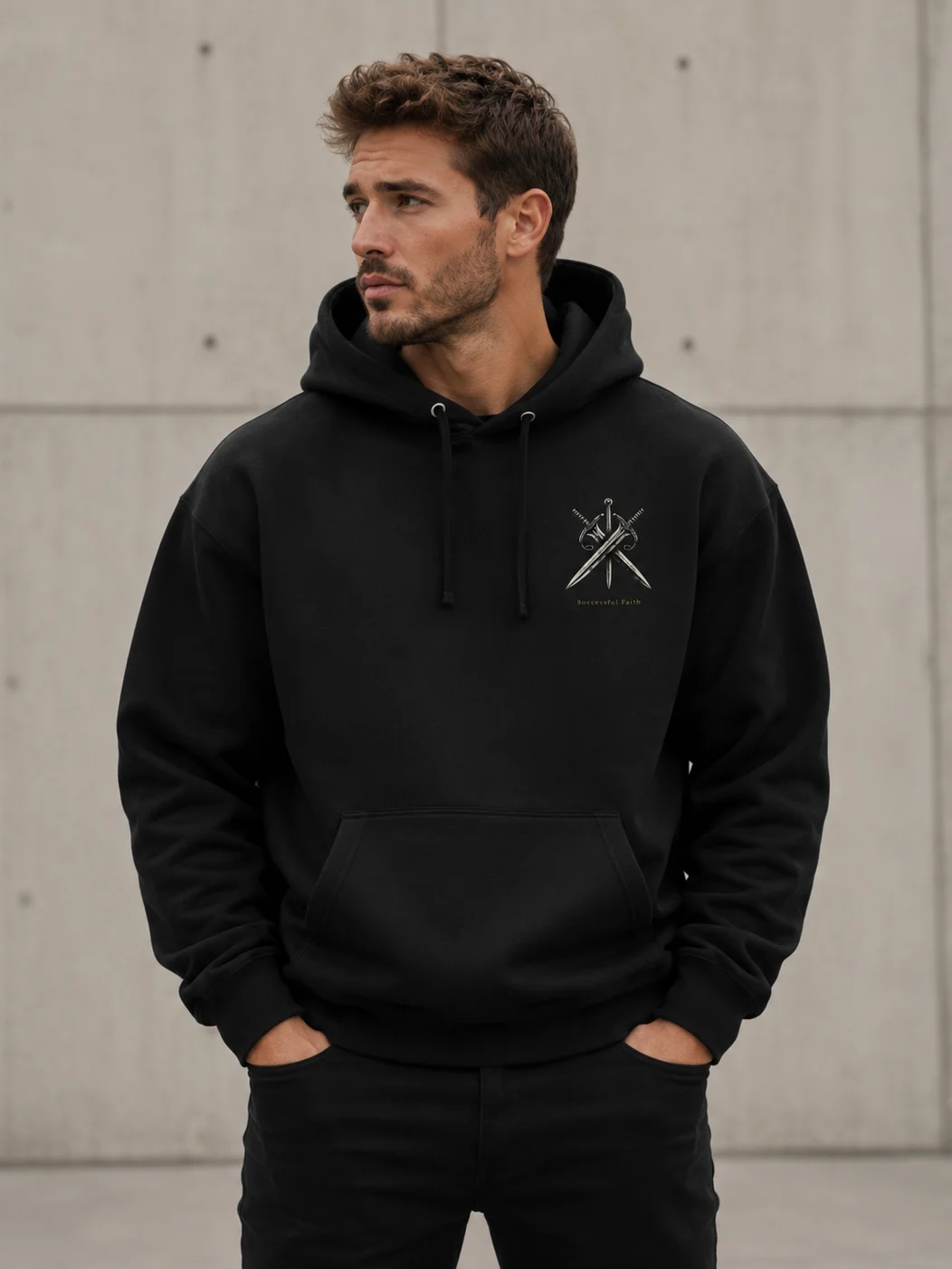 Iron Sharpens Iron Premium Heavyweight Hoodie | Proverbs 27:17 product image (2)