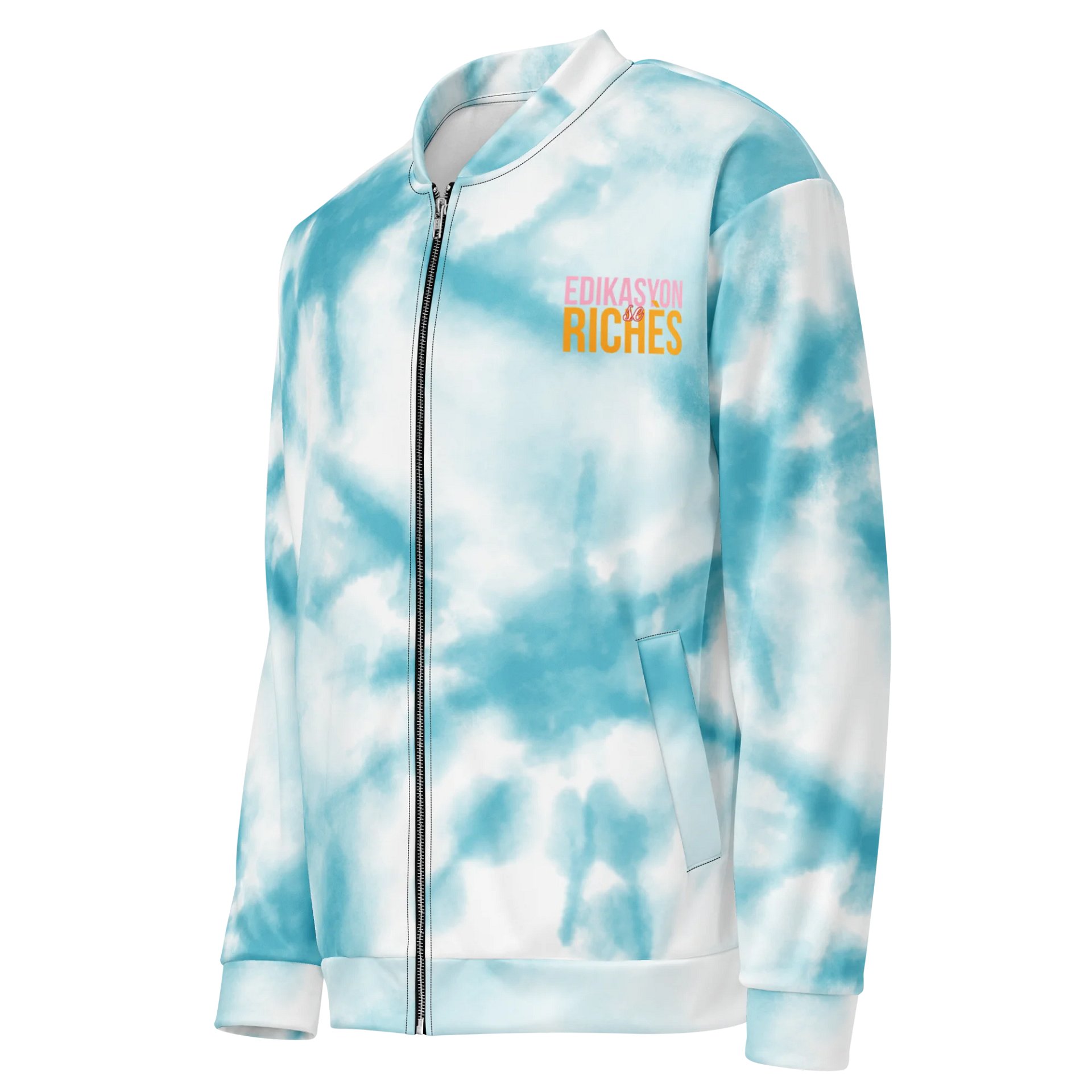 Edikasyon se Richès All-Over Print Bomber Jacket – Make Noise Without Saying a Word product image (3)