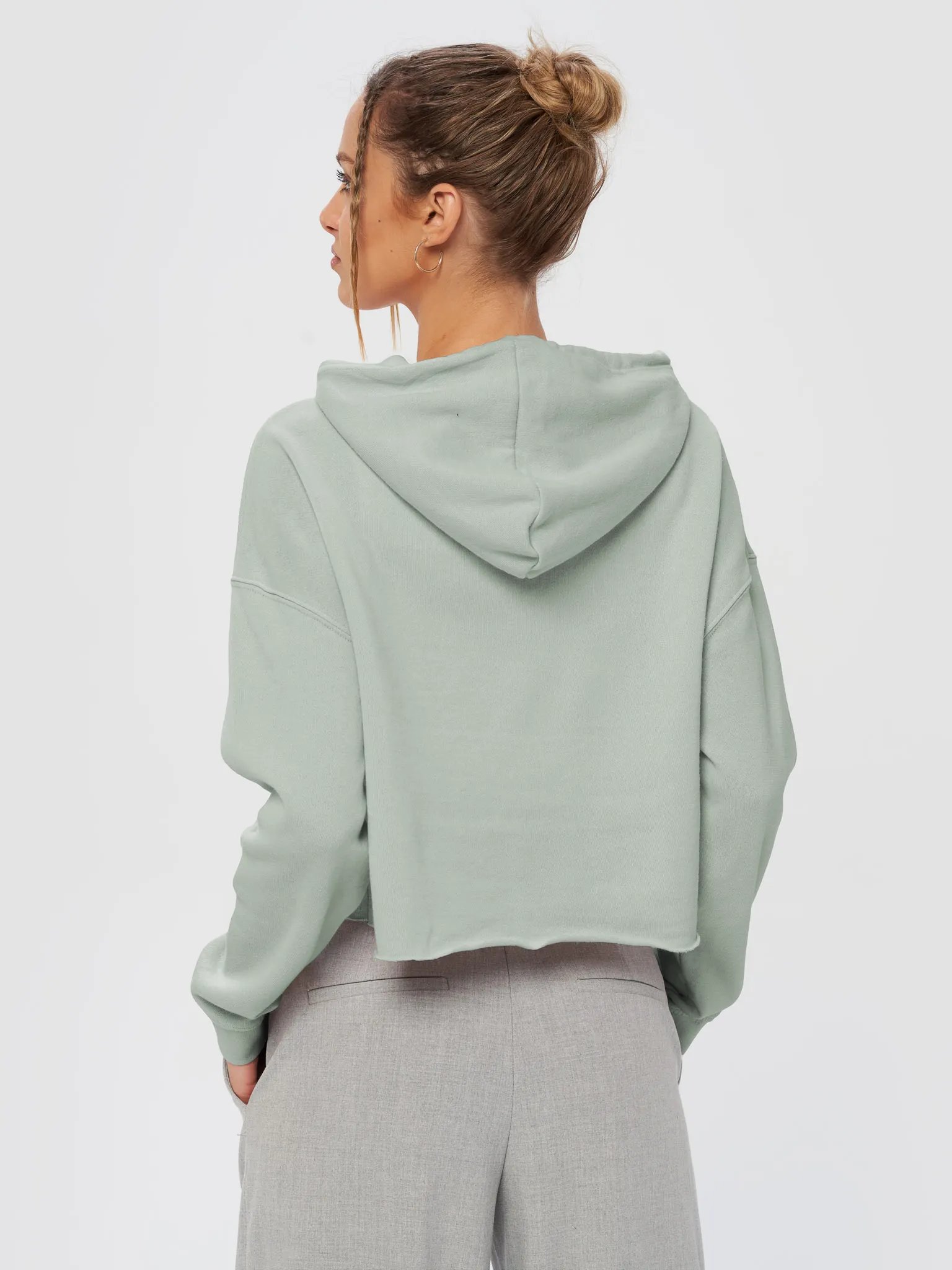 WorkOut: Dumbbell Illustration Cropped Hoodie product image (6)