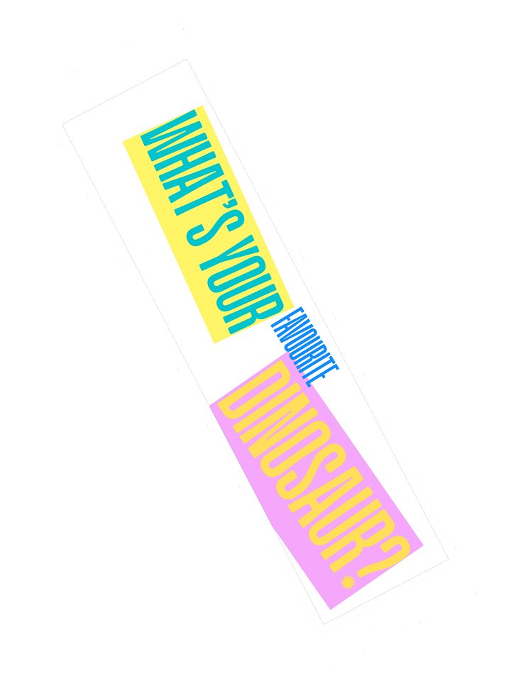 What's your favourite dinosaur bumper sticker product image (2)