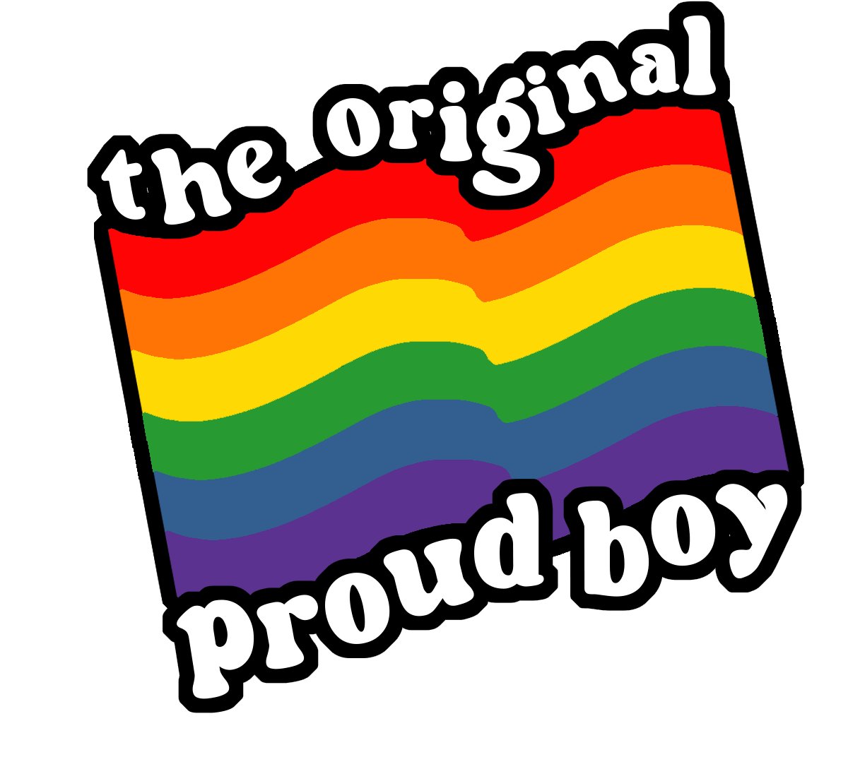 The OG Proud Boy, Rainbow Flag Sticker product image (1)
