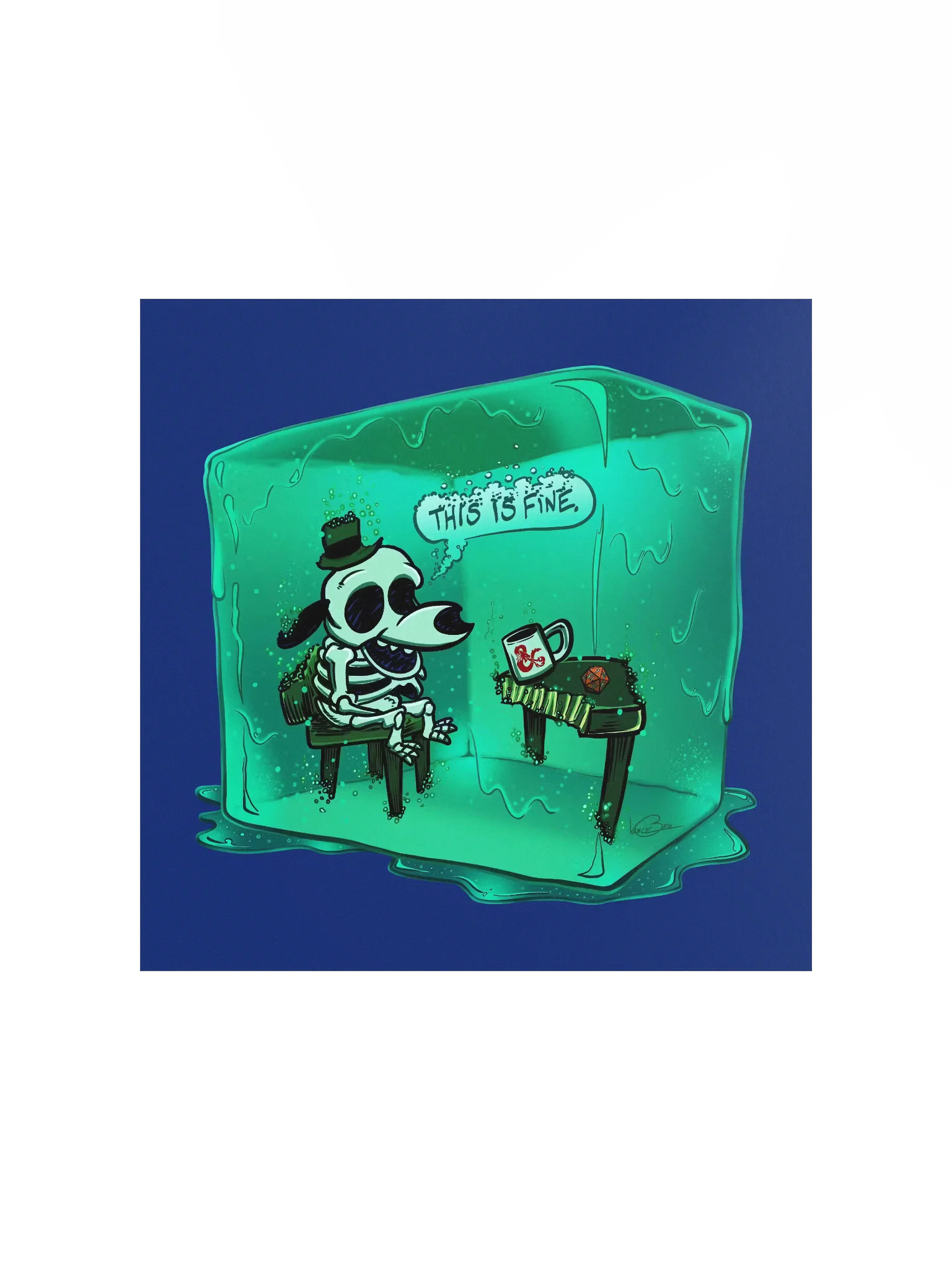 The Gelatinous Optimist | Matte Poster Print product image (5)