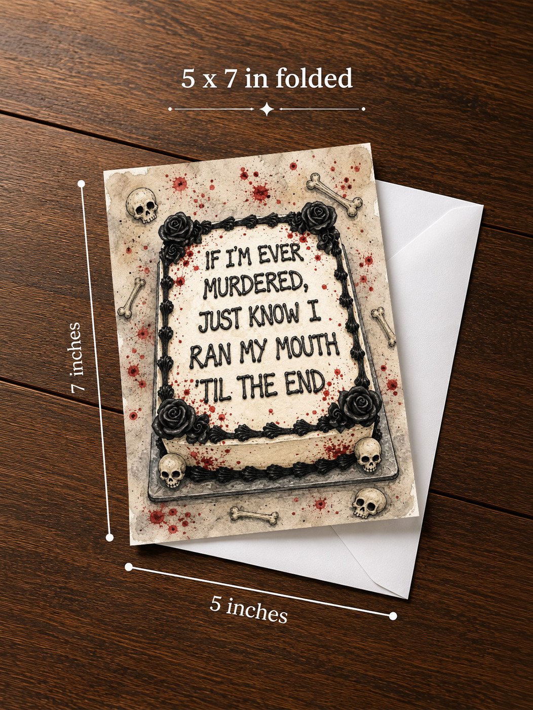 If I’m Ever Murdered Greeting Card product image (2)