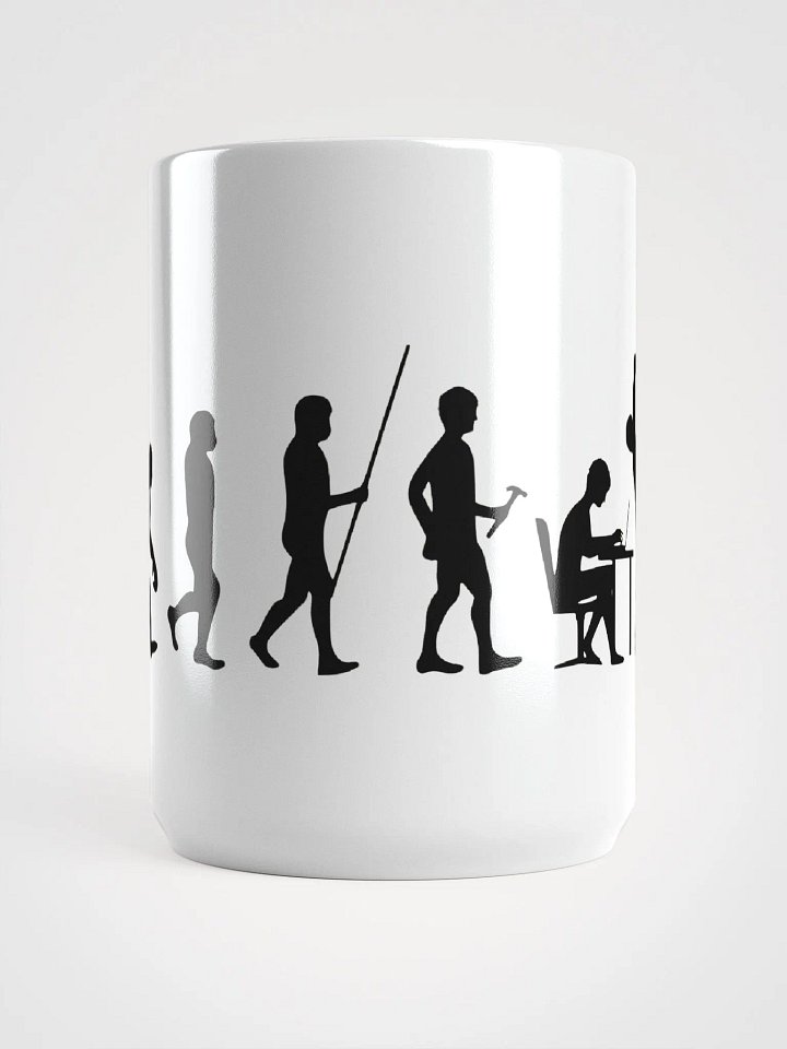 Devolution of Man, 15 oz White Ceramic Mug product image (2)