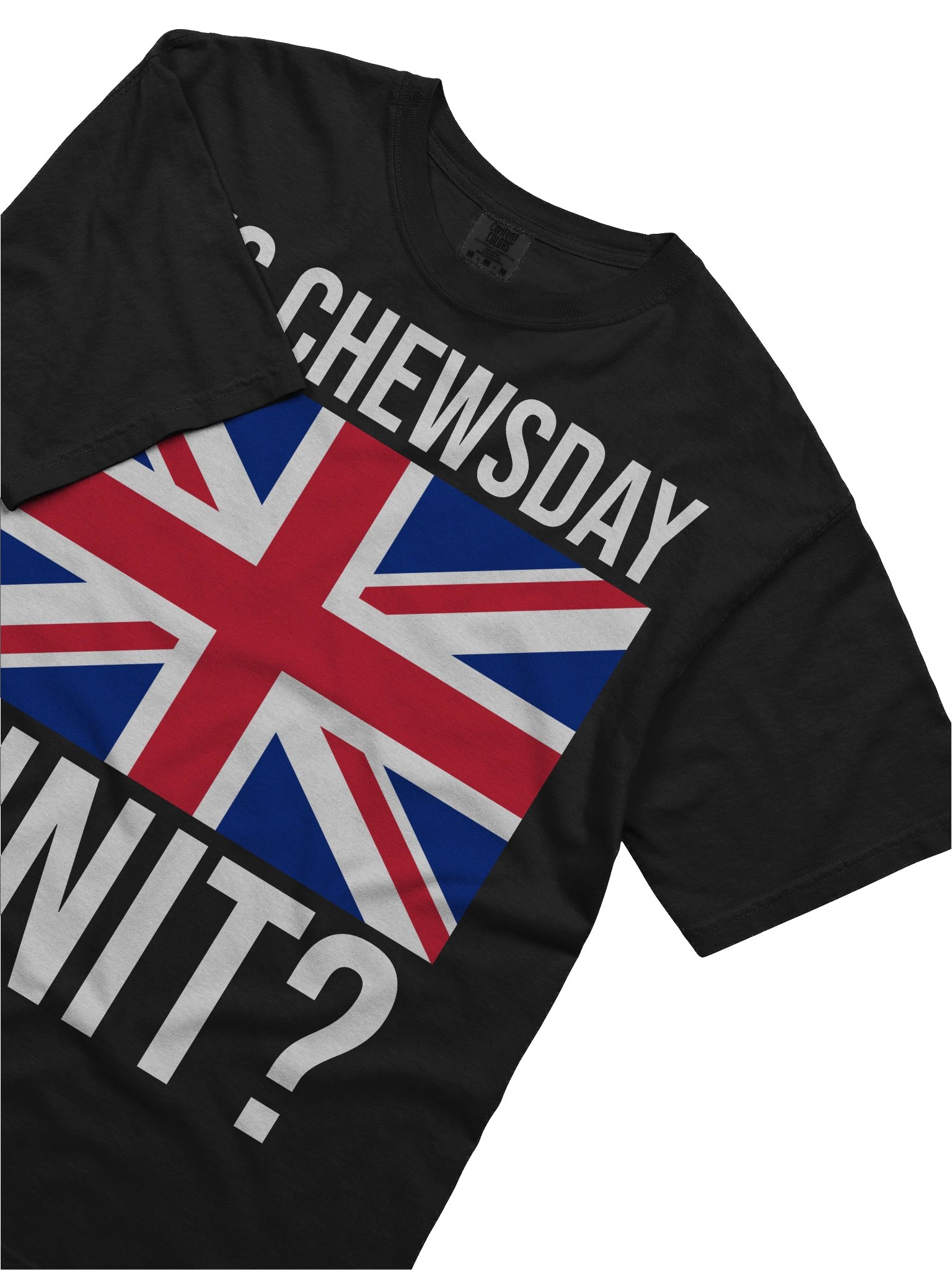 It's Chewsday Innit British Accent Meme T-Shirt product image (29)