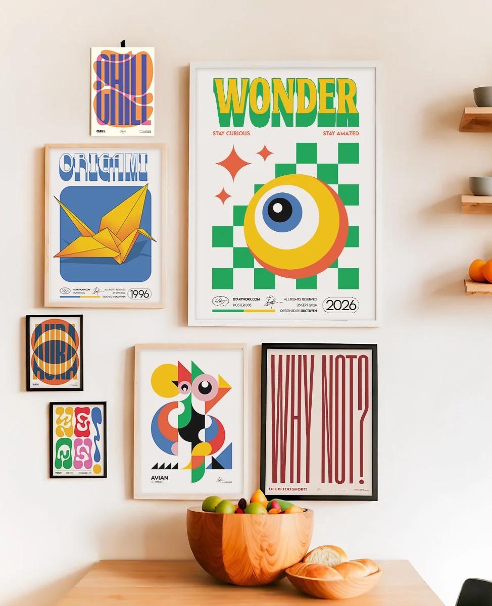 "WONDER" - See the Magic in Everything - Retro Wall Art product image (40)