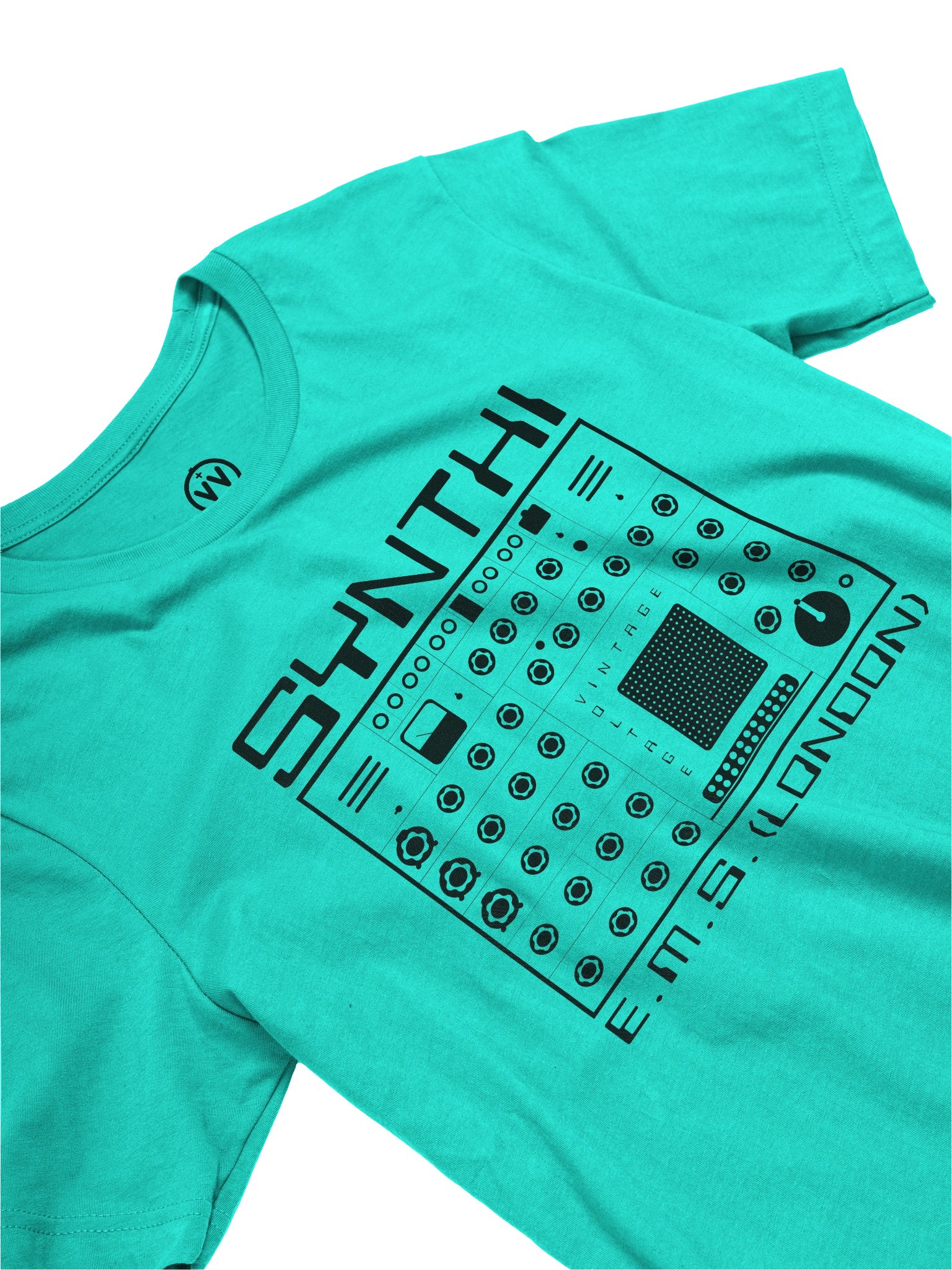 EMS Synthi T-Shirt - AKS VCS3 Electronic Music Studios (Vintage Analog Synth) BLACK PRINT product image (5)