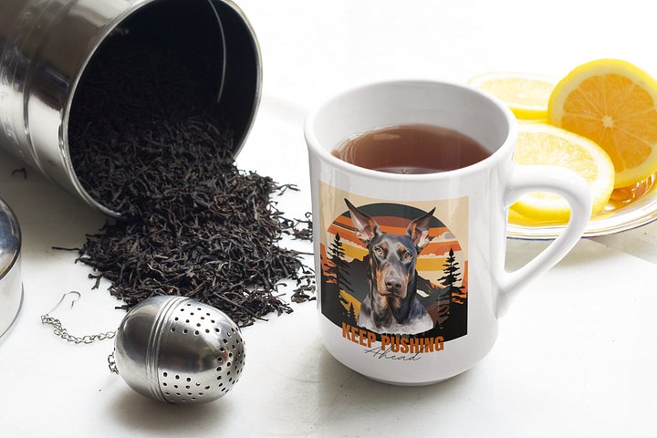 Keep Pushing Ahead Doberman Mug product image (2)