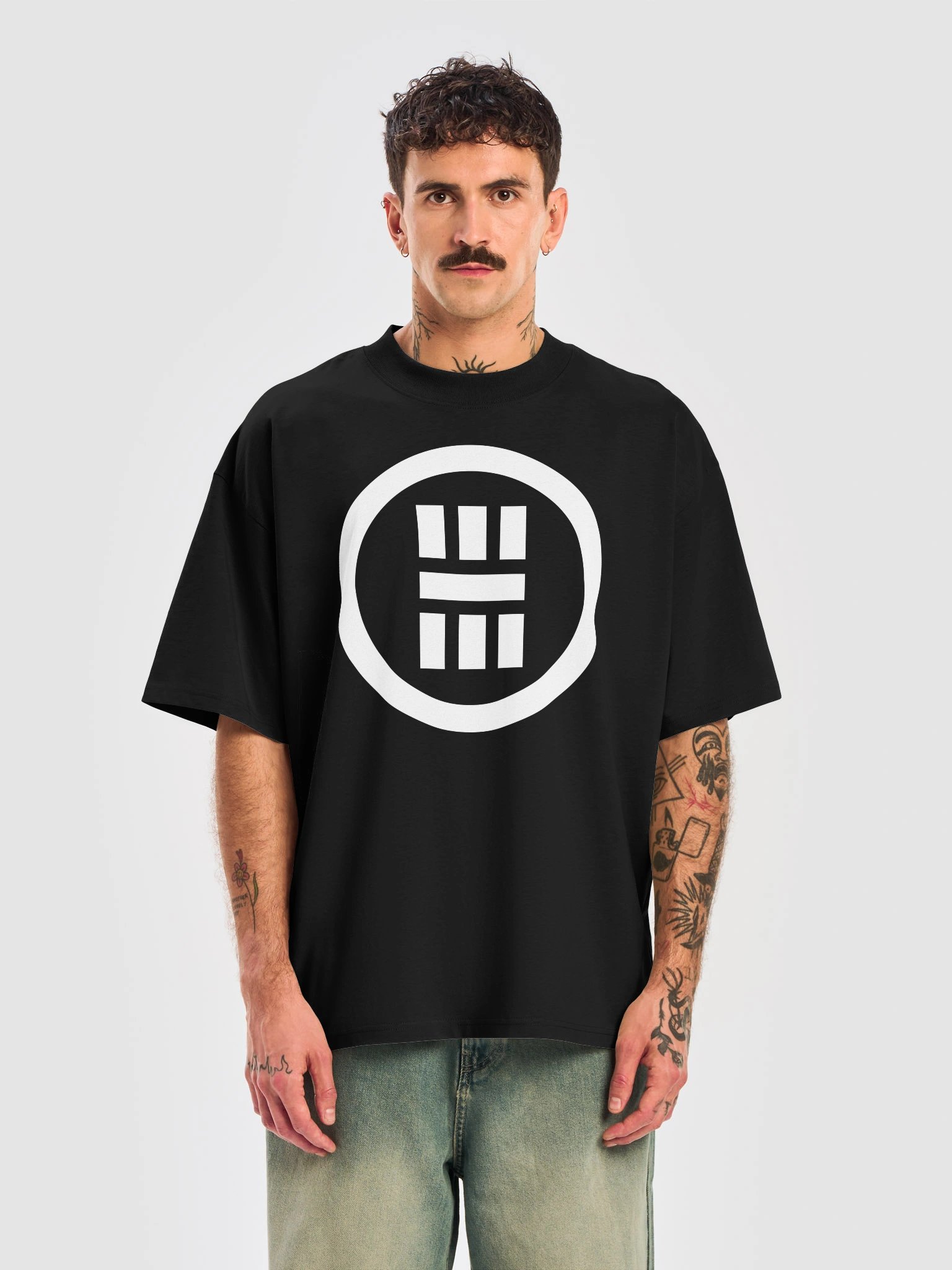 NAKAMA Kamon XL HQ Tee (white/black) product image (5)