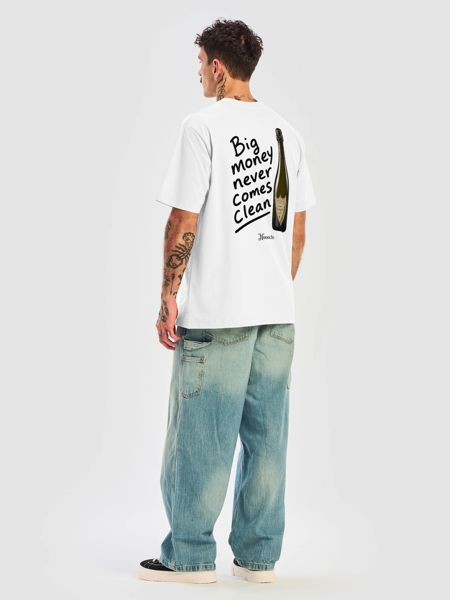 Big Money Never Comes Clean – Graphic Streetwear T-Shirt product image (3)