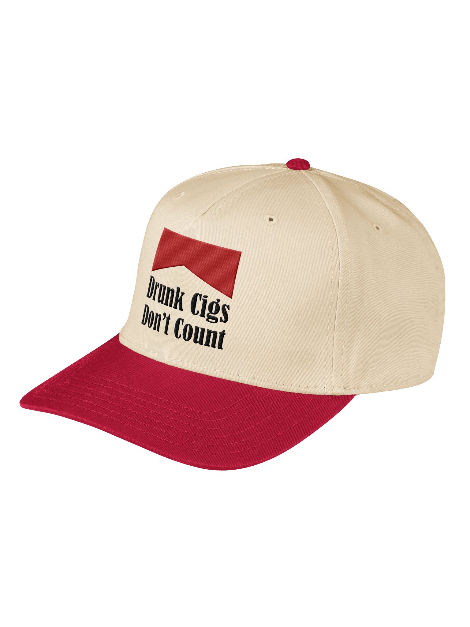 Drunk Cigs Dont Count Embroidered Snapback Hat product image (1)