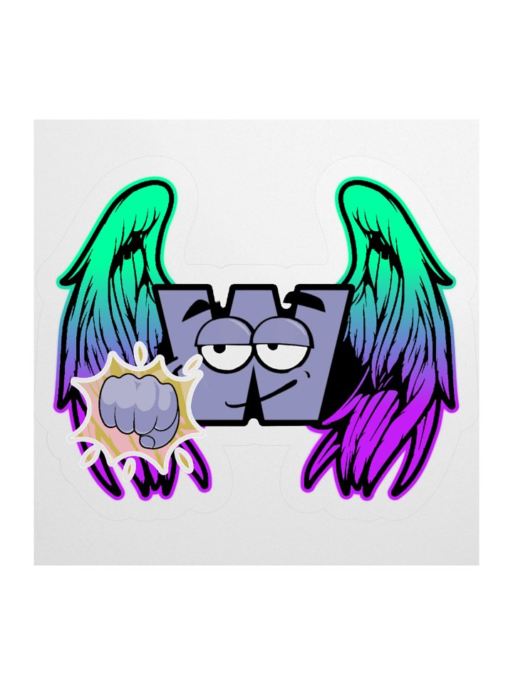 Whimsical Winged Fist Sticker product image (1)