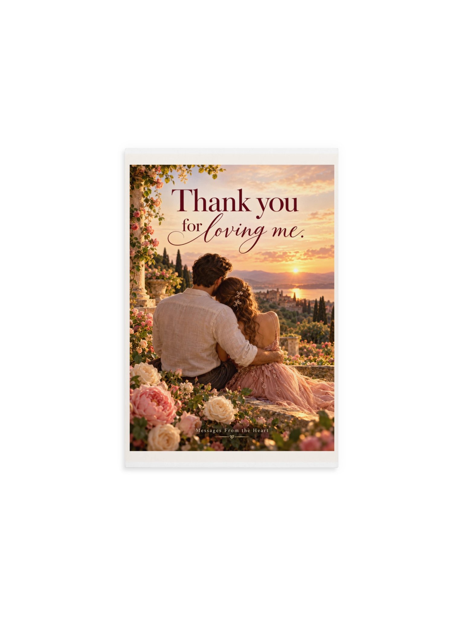 Thank You for Loving Me — Physical QR Greeting Card product image (1)