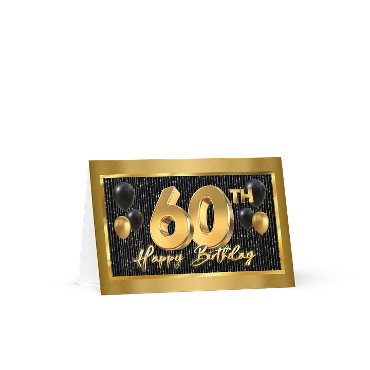 Happy 60th Birthday Card / Invitation product image (1)
