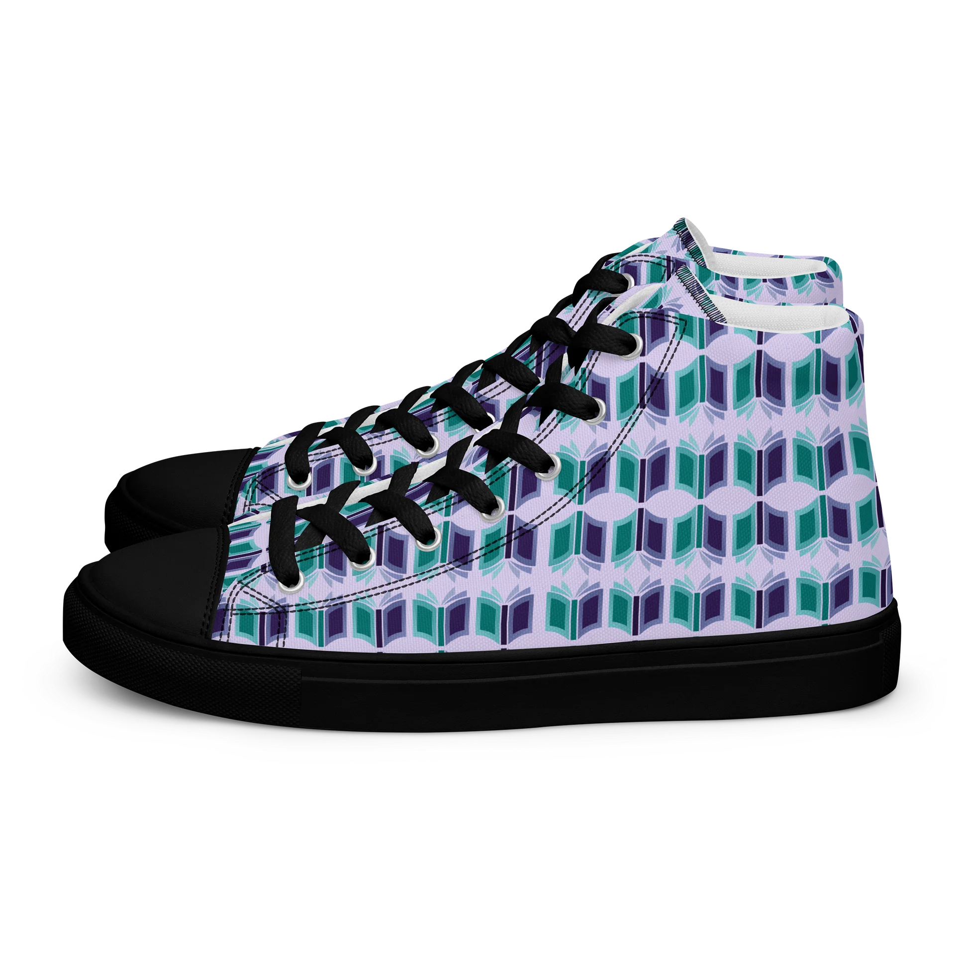 Women's Purple High Top Canvas Shoes + One-Time Contribution product image (1)