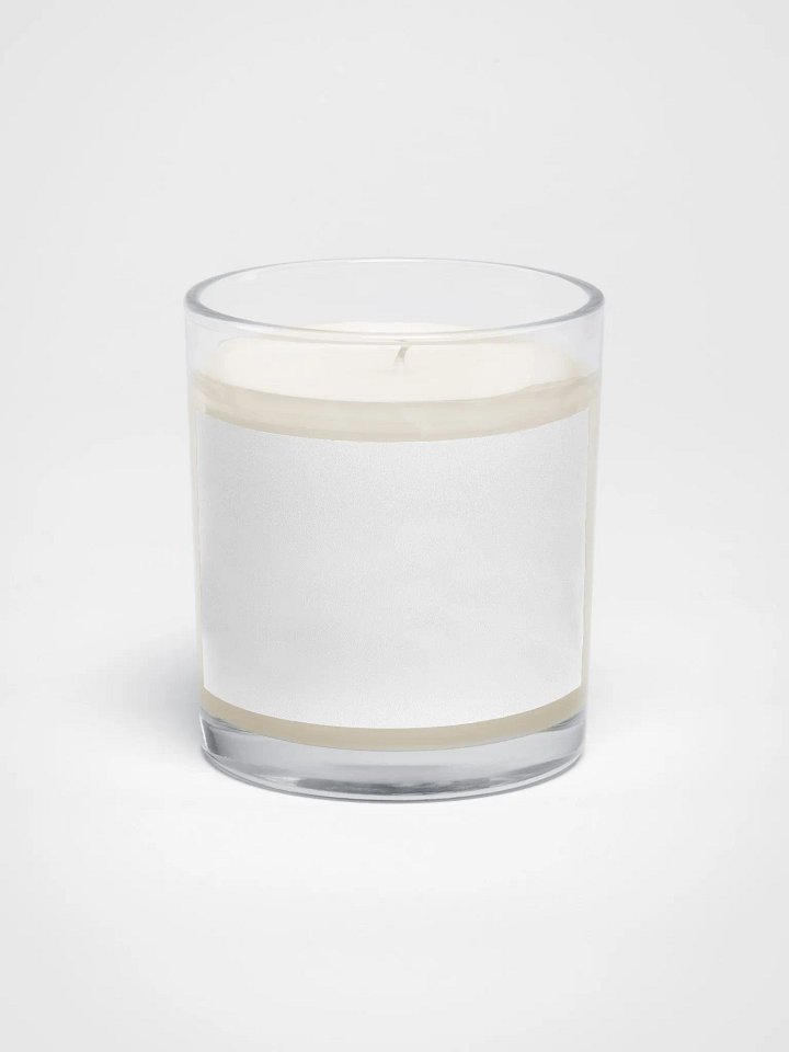 Soy Wax Candle In A Clear Glass Jar product image (1)