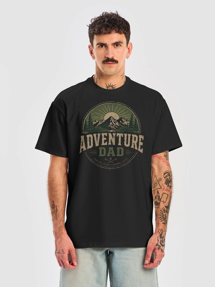 First Father's Day 2026 Gift | Adventure Dad Vintage Mountain T-Shirt product image (1)