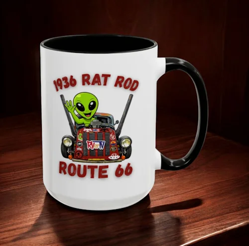 1936 Rat Rod Route 66 - Coffee Mug product image (1)
