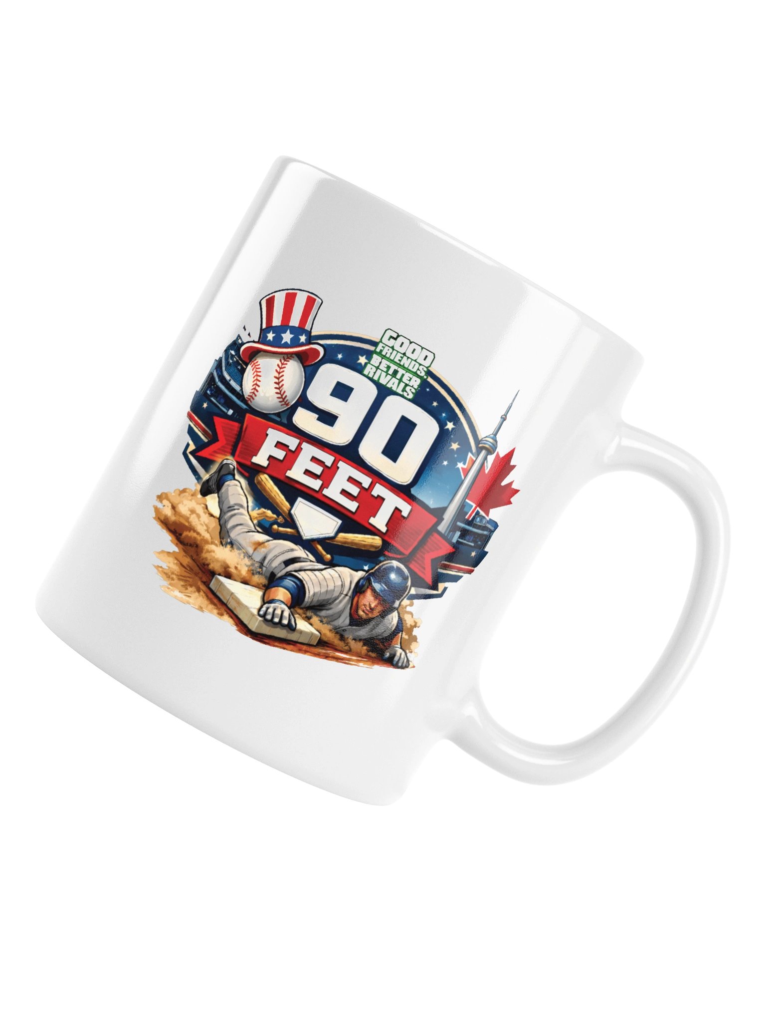 Round the Bases White Mug product image (6)