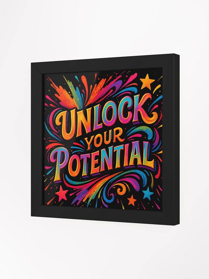 Framed Poster – Unlock Your Potential Motivational Wall Print product image (8)