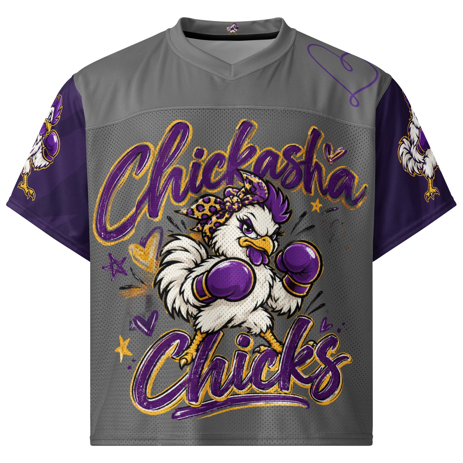 Chickasha Fighting Chicks Girly Football Jersey – Peace, Love & Chicks product image (1)